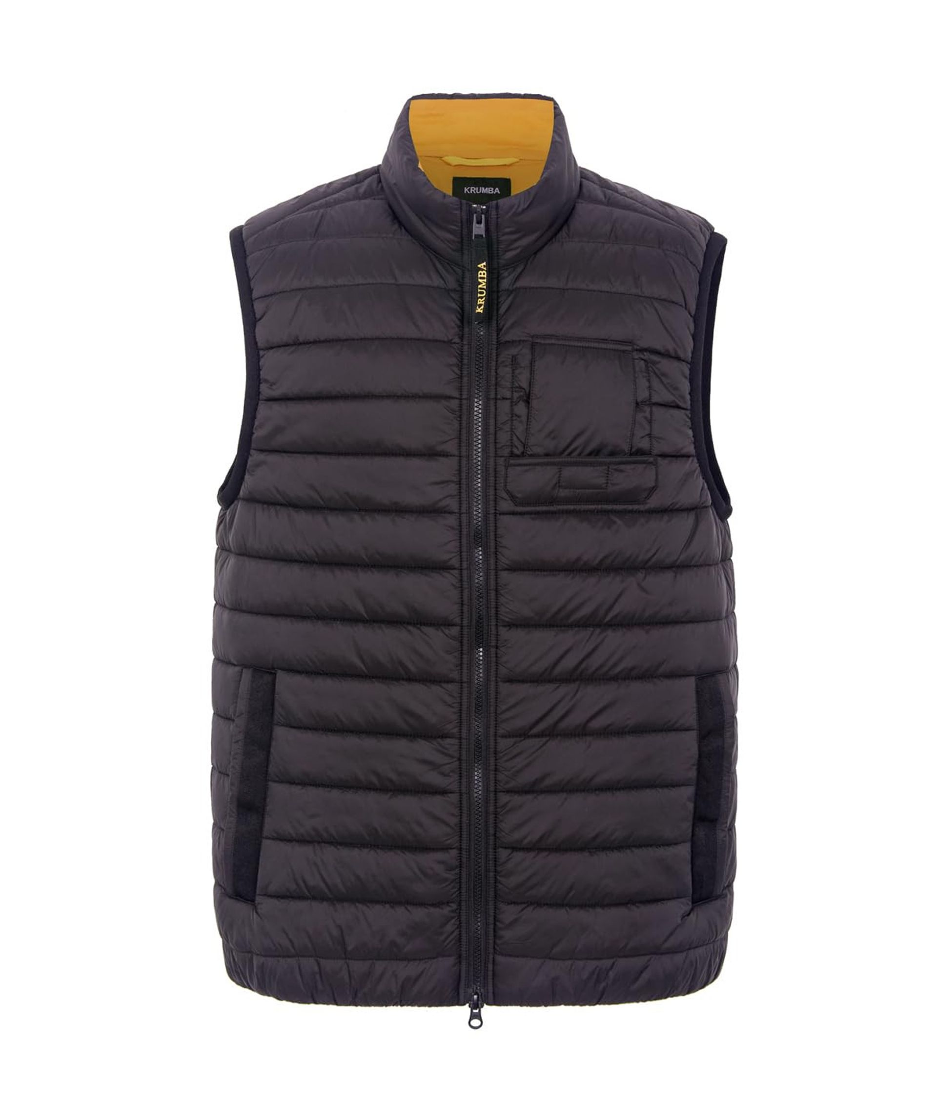 Men's Lightweight Quilted Puffer Gilet Warm Sleeveless Outdoor Bodywarmer - Black 2XL