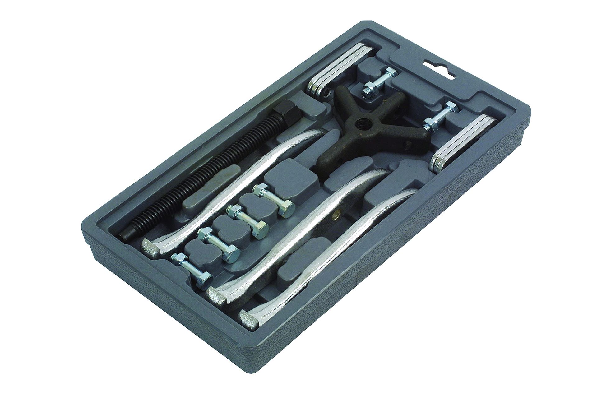 Gear Puller 6-Inch 2 & 3 Leg Reversible Heavy-Duty Tool for Automotive Repairs - Silver 6"