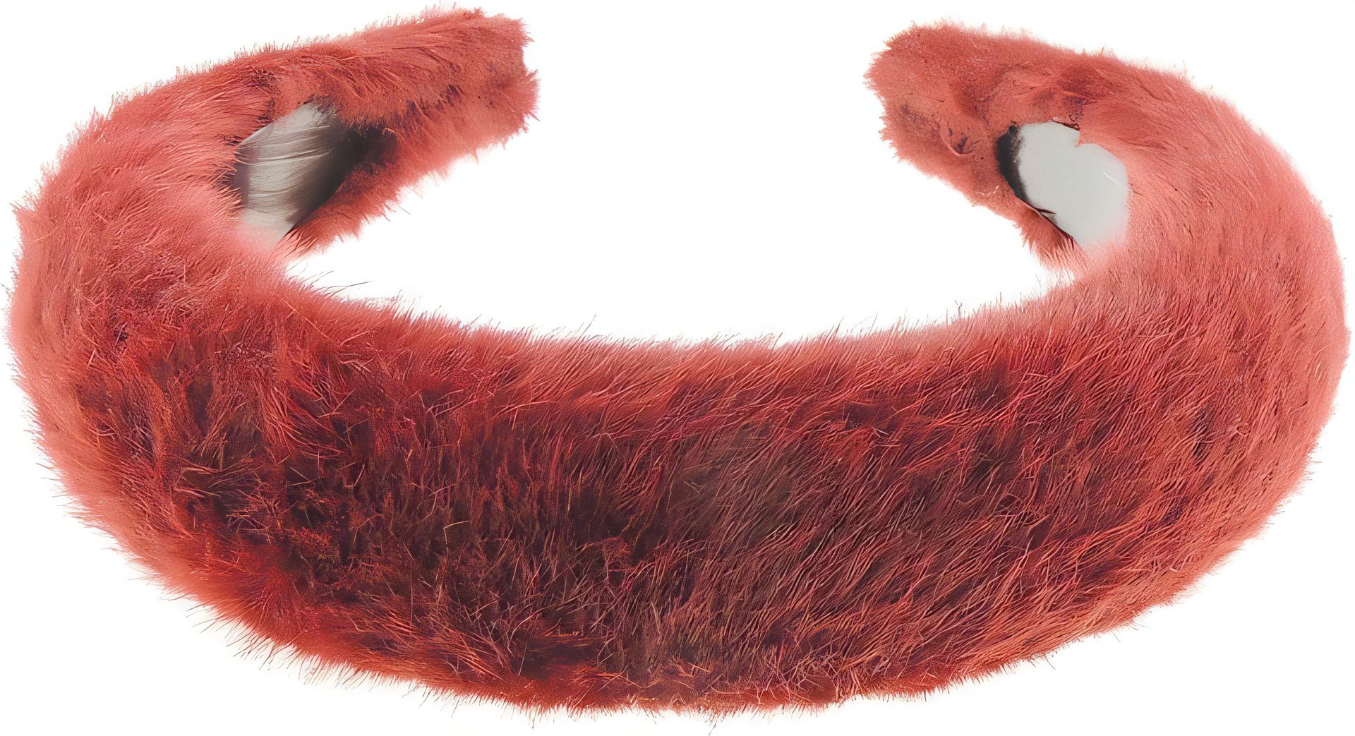Women's Soft Plush Faux Fur Padded Headband - Burgundy - Elegant Winter Hair Accessory for Formal Events