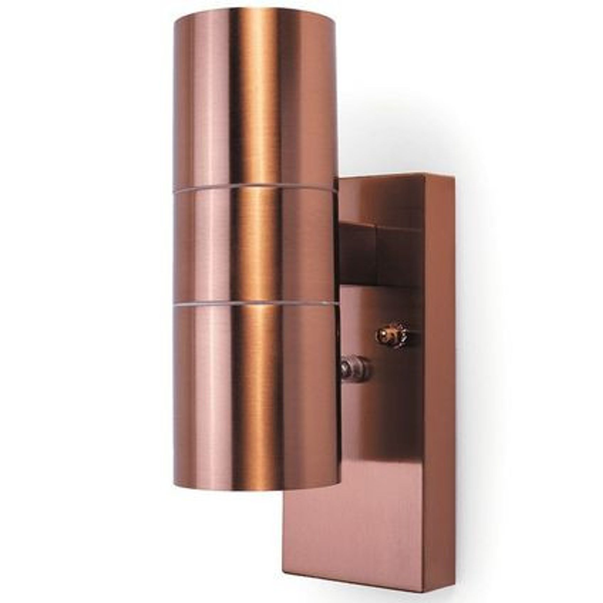 Coral UP/DOWN Wall Light - COPPER - c/w Photocell