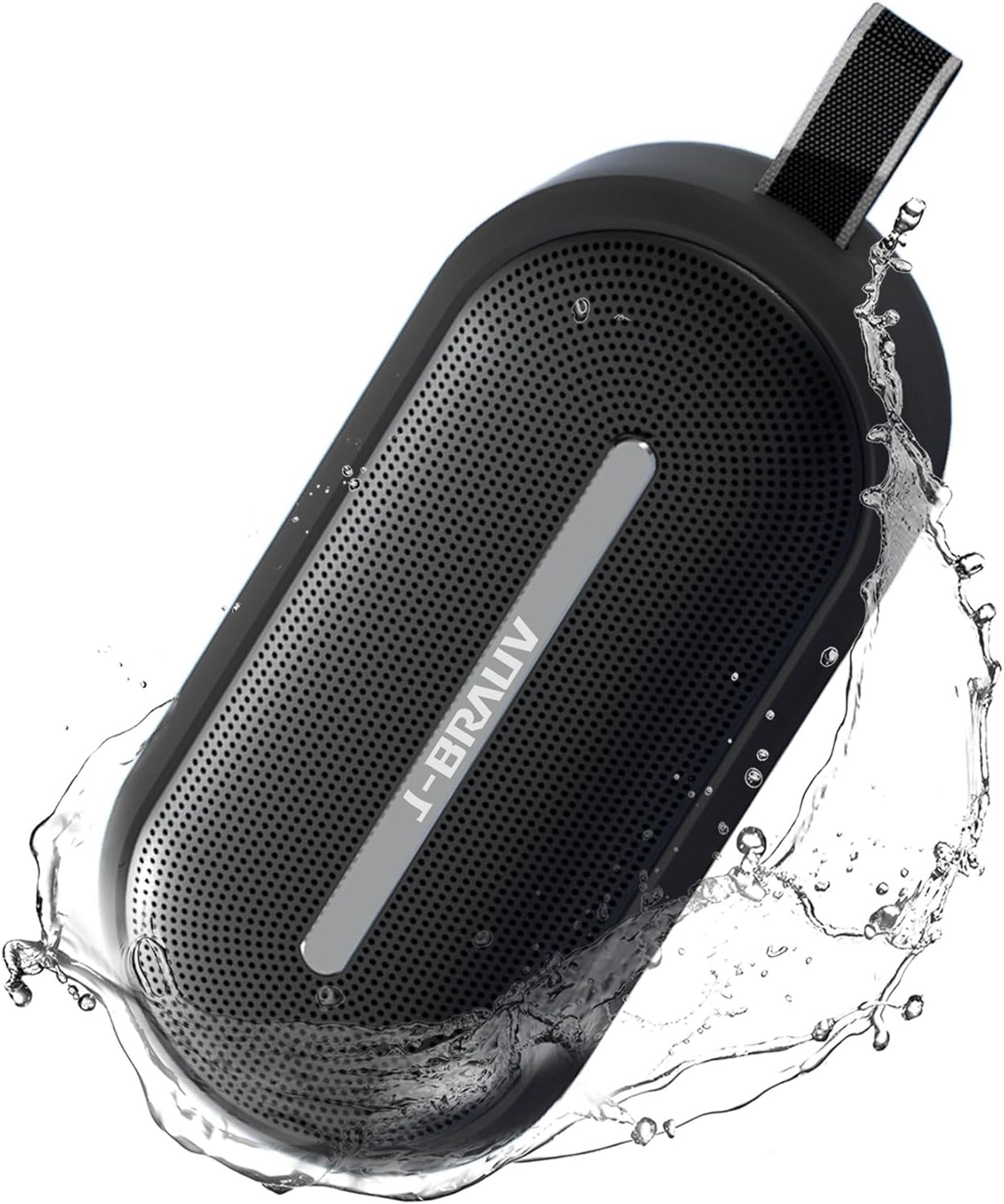 Portable Bluetooth Speaker 25W Loud Wireless Speaker IP67 Waterproof 14H Playtime TWS Pairing - Black Flex - Spring Refresh