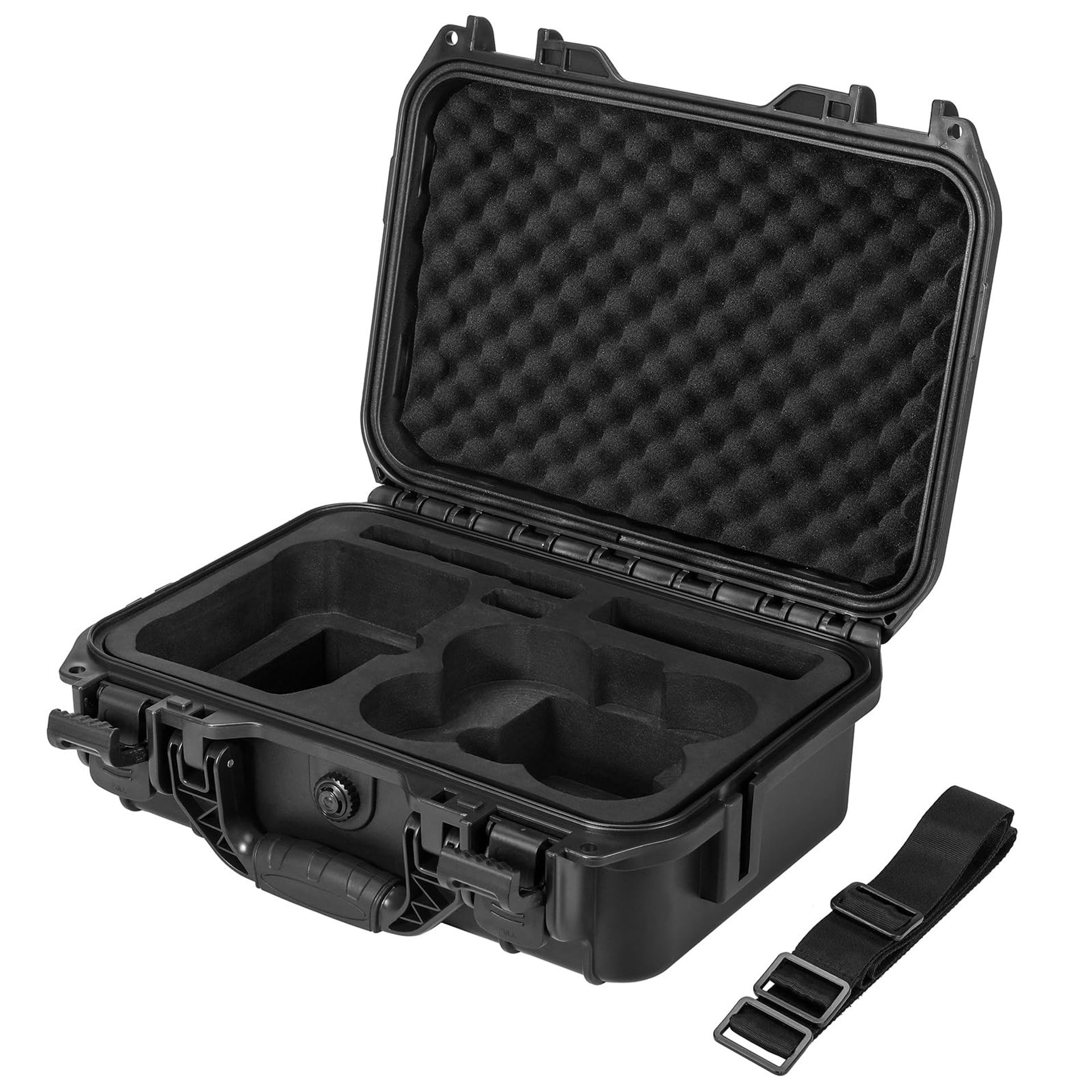 Professional Waterproof Hard Carrying Case for DJI Neo Fly More Combo with RC-N3 Remote and Accessories - Black 34x26x12cm
