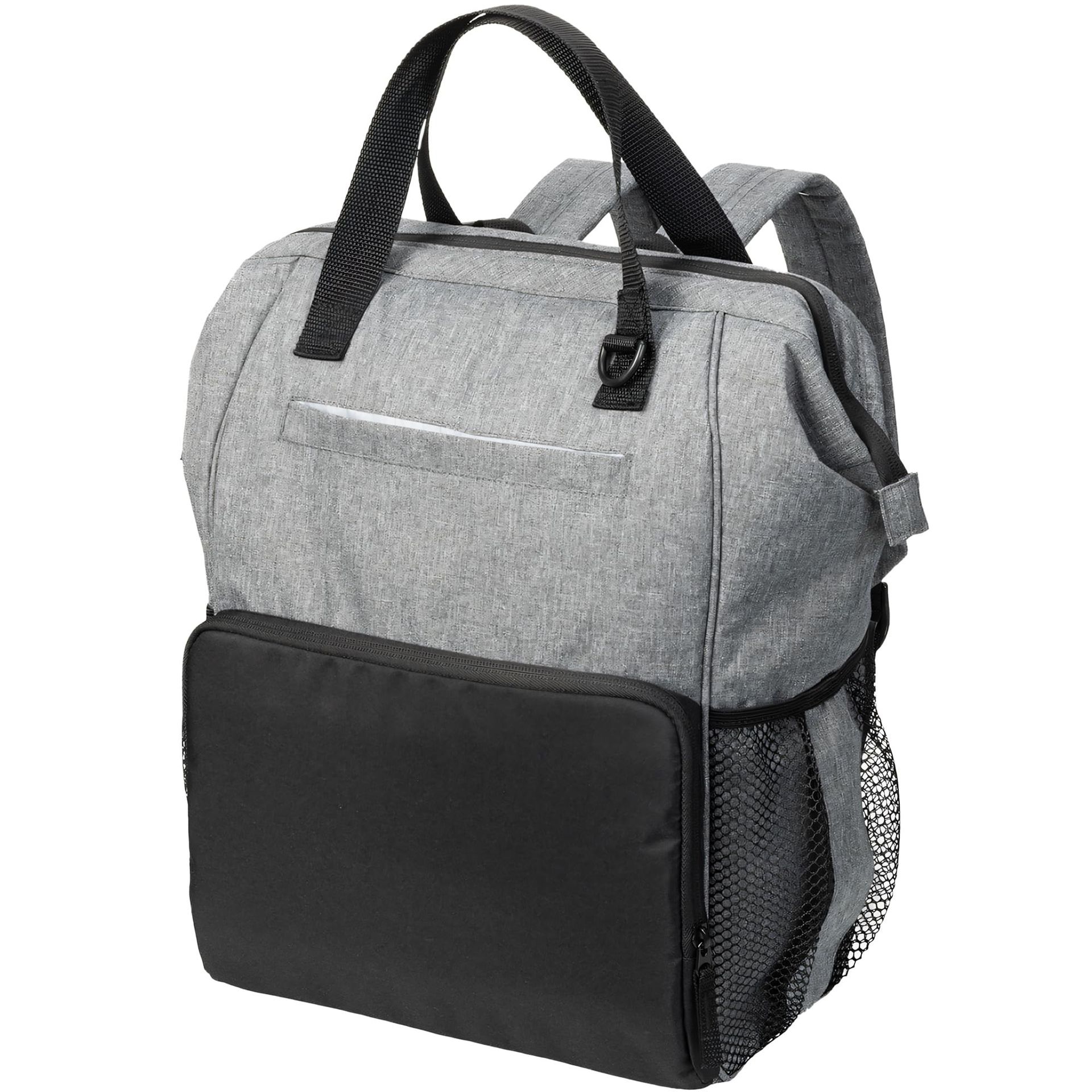 Multifunctional Baby Changing Backpack Large Capacity with Mat & Pram Straps - Grey / Black 40.6 x 27.9 x 15.2 cm