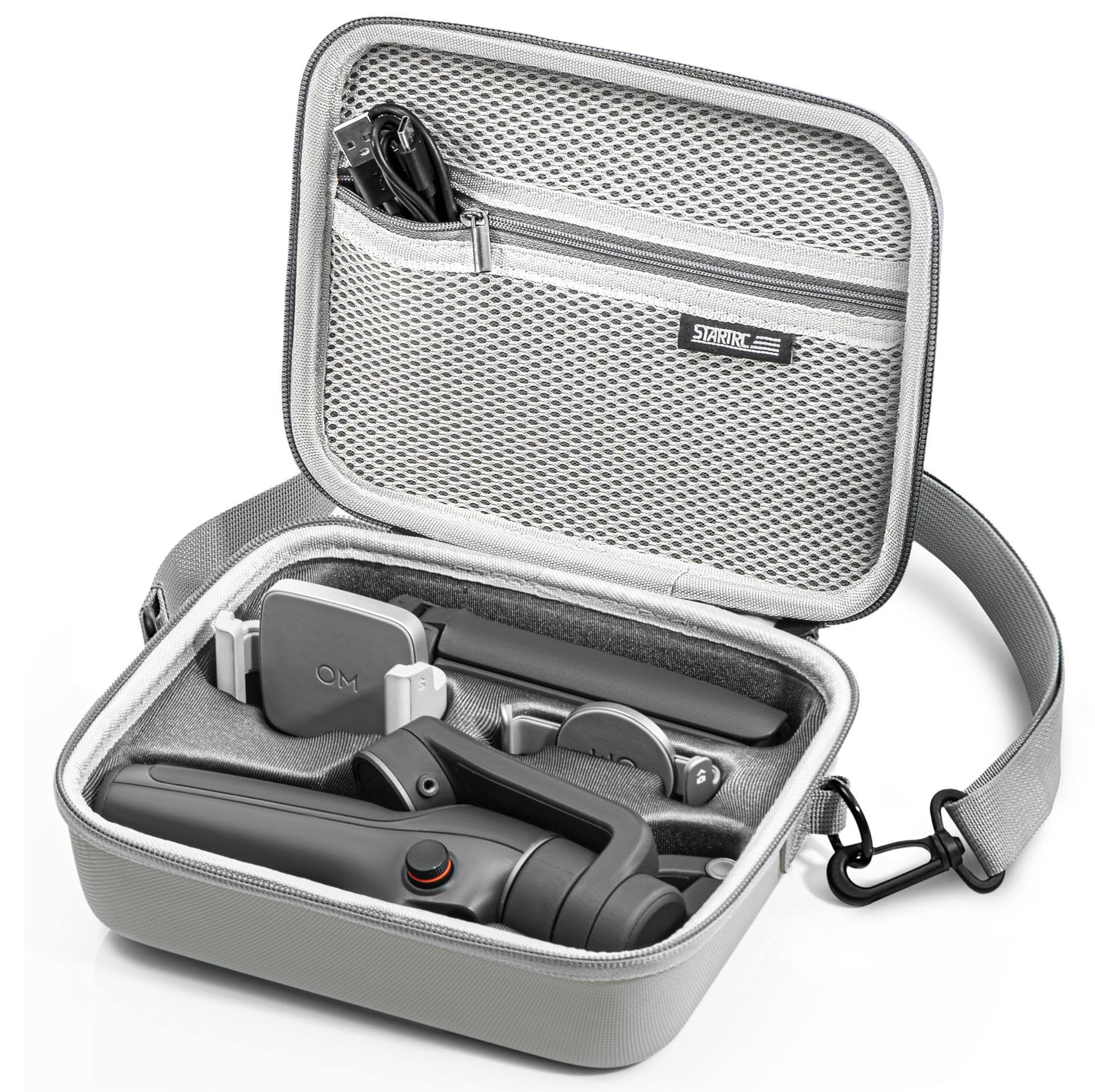 Osmo Mobile 6 Carry Case Waterproof Shoulder Bag for DJI Accessories - Grey Compact