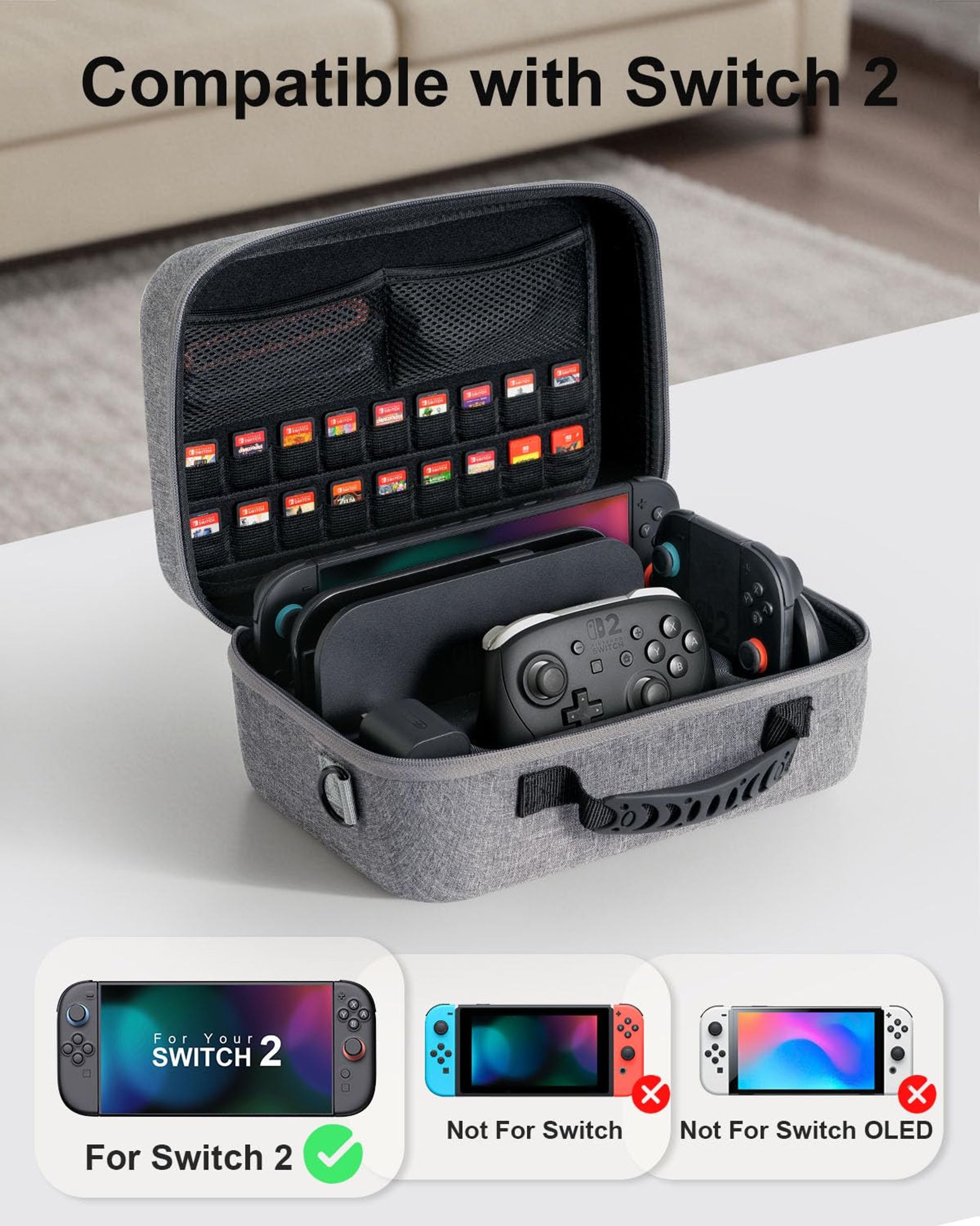 All-In-One Carry Case For Nintendo Switch 2 Large Capacity Travel