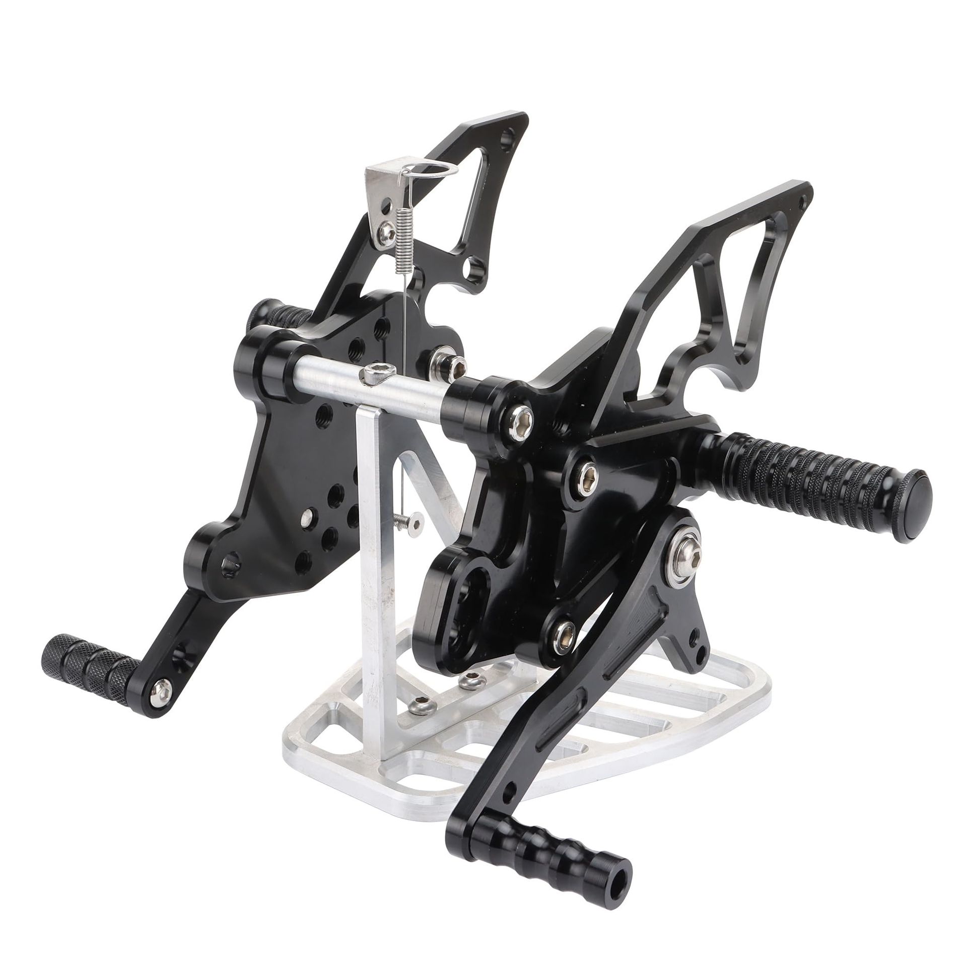 CNC Adjustable Rearset Foot Pegs Replacement Aluminium Alloy for 300 Motorcycle - Black