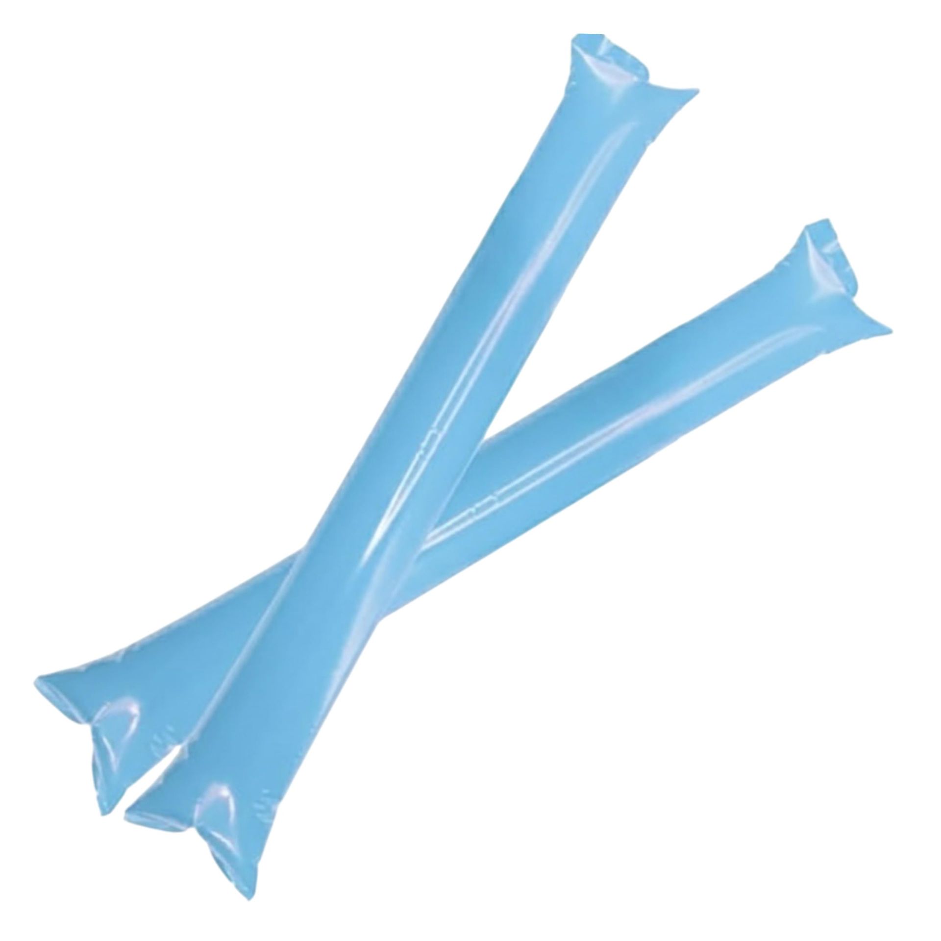 Bam Bam Thunder Sticks Inflatable Noisemakers for Sports Events, Cheerleading and Parties - Light Blue 100 Pairs