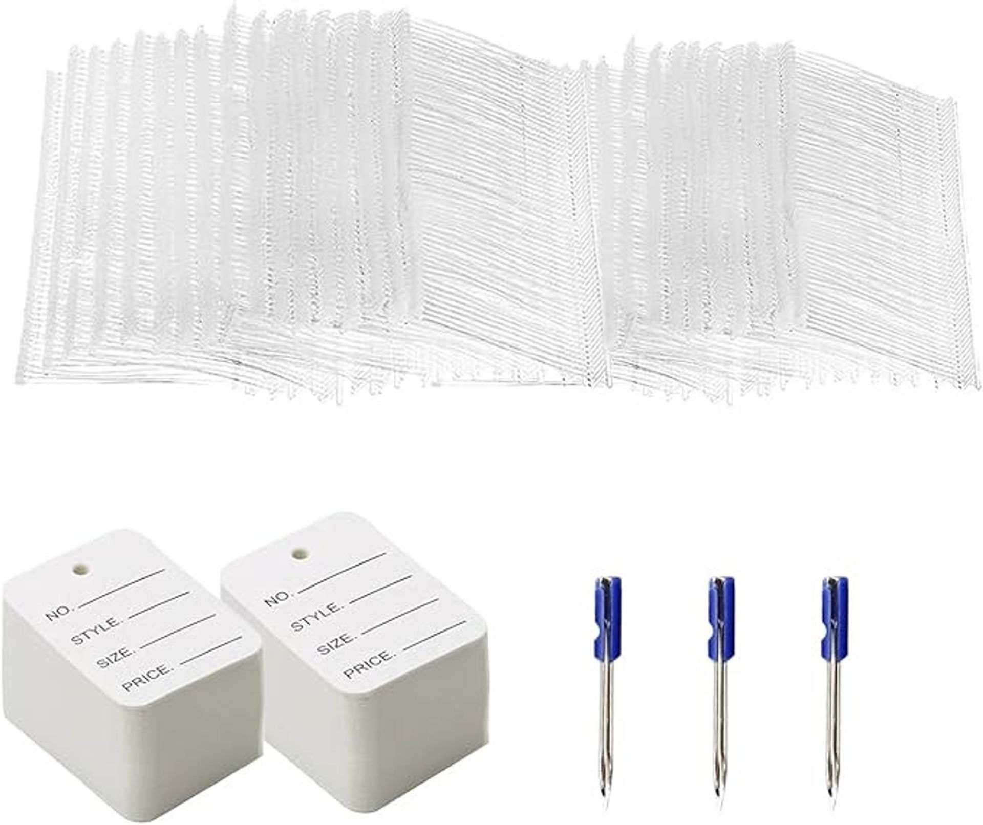 Clothes Tagging Gun with 5000 Barbs, 3 Spare Needles and 250 Price Tags - Blue 250Pcs Set