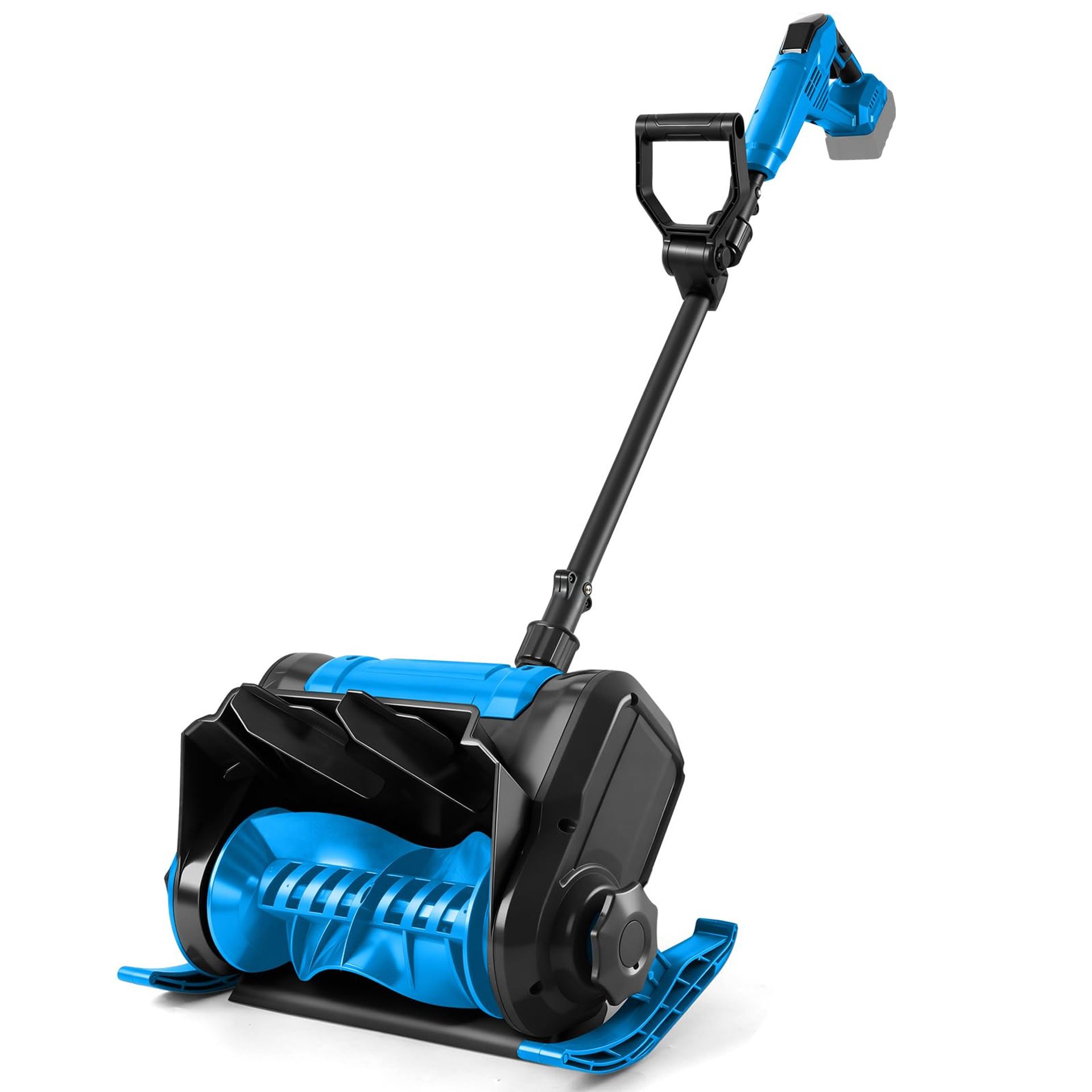 Cordless Snow Shovel Compatible with Makita 18V Battery Brushless Electric Snow Thrower 30cm Width 3 Direction Control - Blue BS382