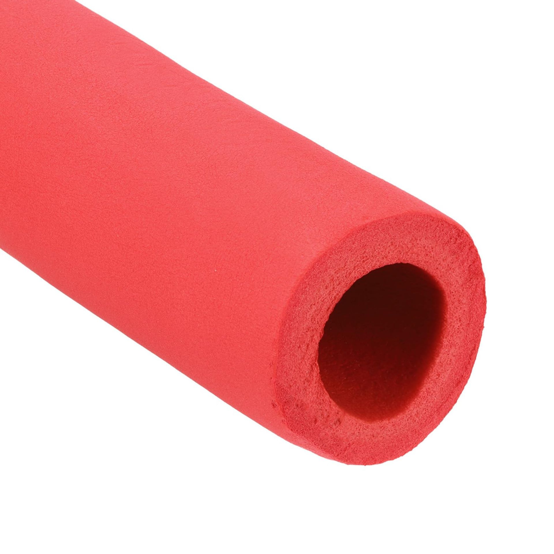 Pipe Insulation Foam Tube Fire Retardant Thermal Protection for Water, Air Conditioning and Industrial Pipes - Red 6.6Ft x 2-3/8"