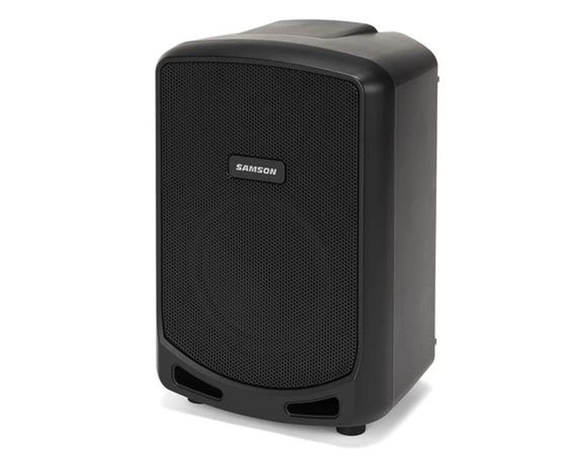 Portable PA Speaker System Bluetooth Rechargeable Wireless Audio with Microphone Input and 6-Inch Woofer - Black