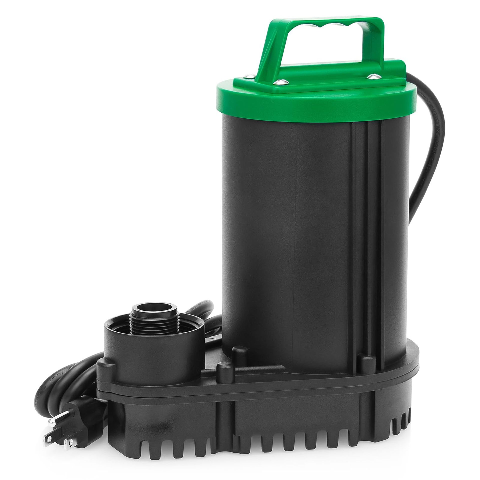 Submersible Water Pump Mini Aquarium Fountain Pump 5500L 170W Quiet Operation for Ponds, Fish Tanks, Hydroponics - Green Jier