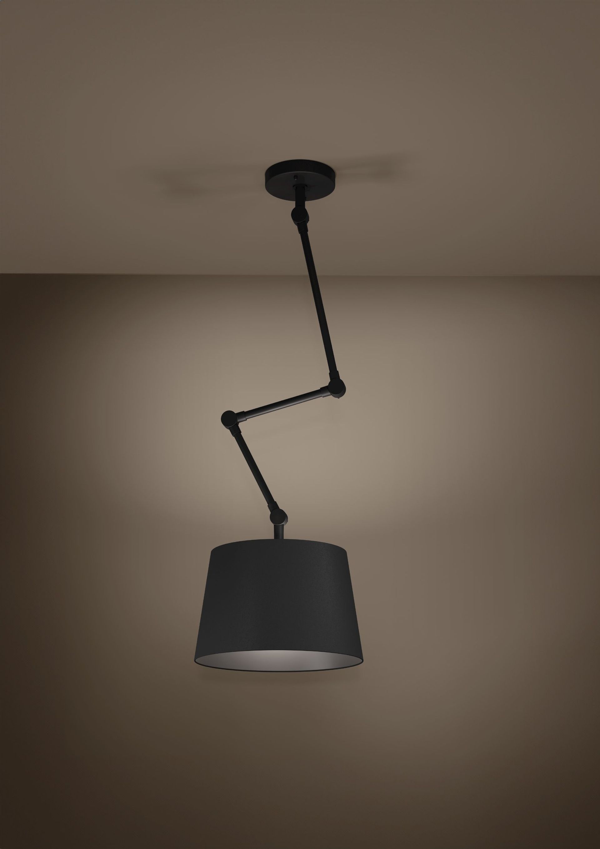PISTUNIO Adjustable Pendant Light – Black E27