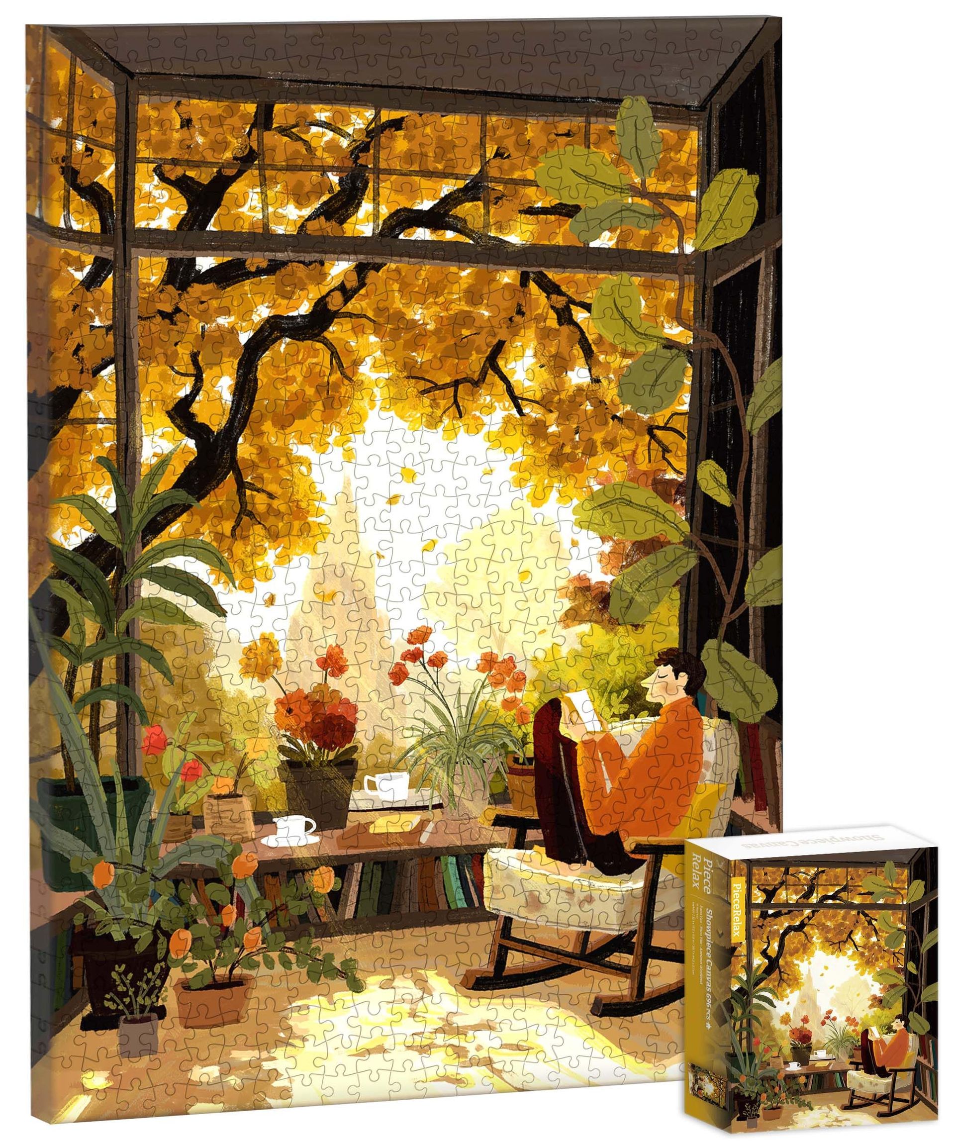 Canvas Wall Art Jigsaw Puzzle 696 Pieces Decorative Gift Set for Adults - Paco Yao Autumn Weekend HN1461 - Spring Refresh