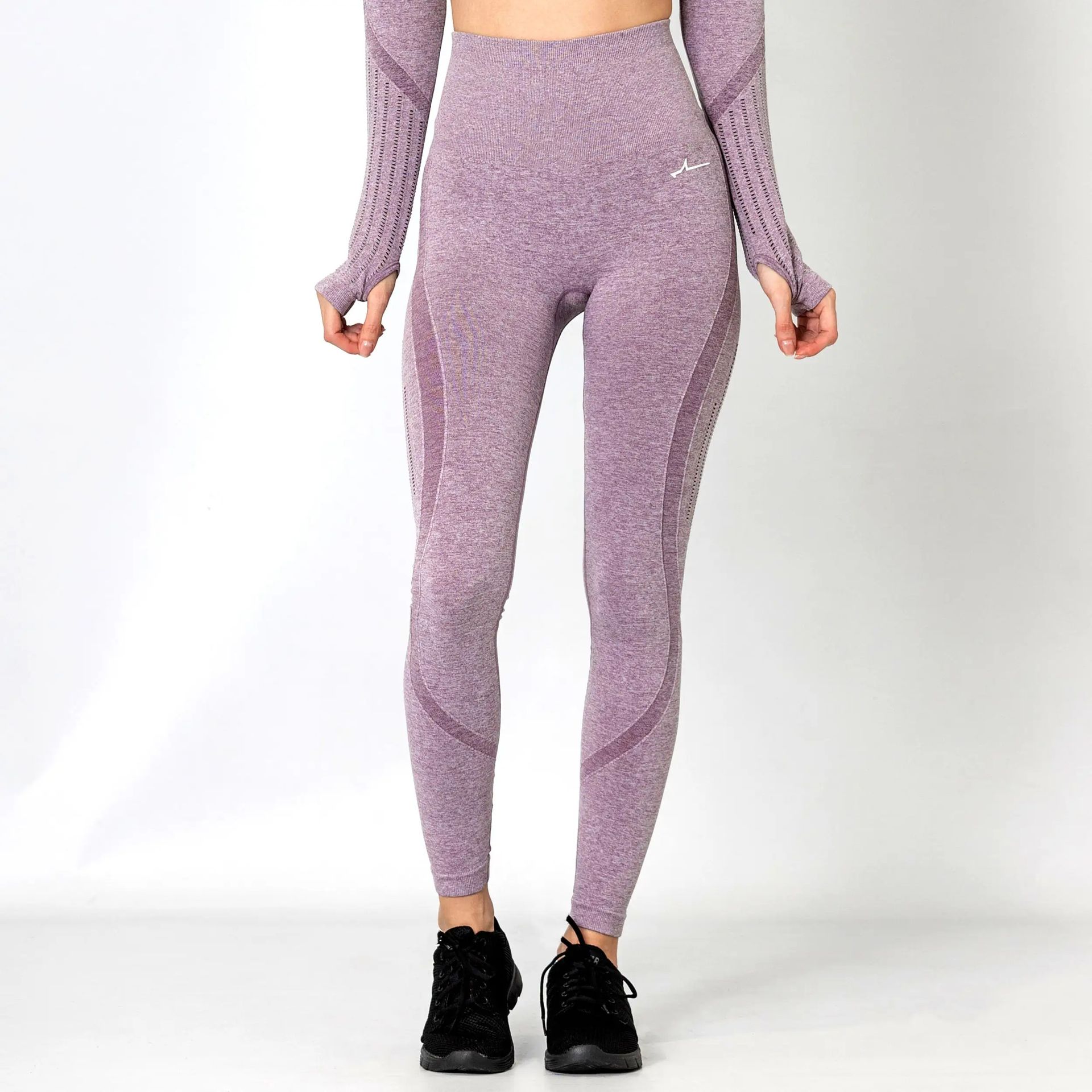Forza High Waist Leggings - Misty Rose - Small