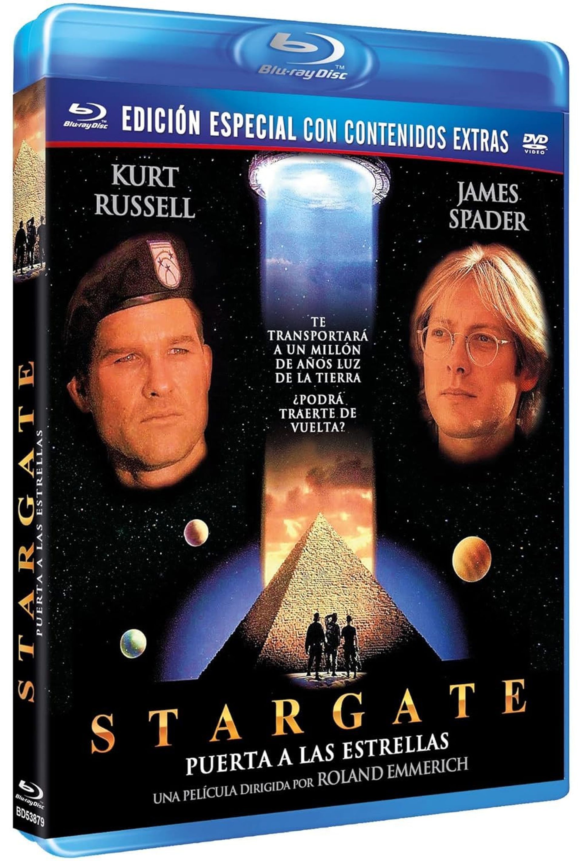 Stargate (1994) Blu-ray Science Fiction Adventure Film Director's Cut - Blue Case