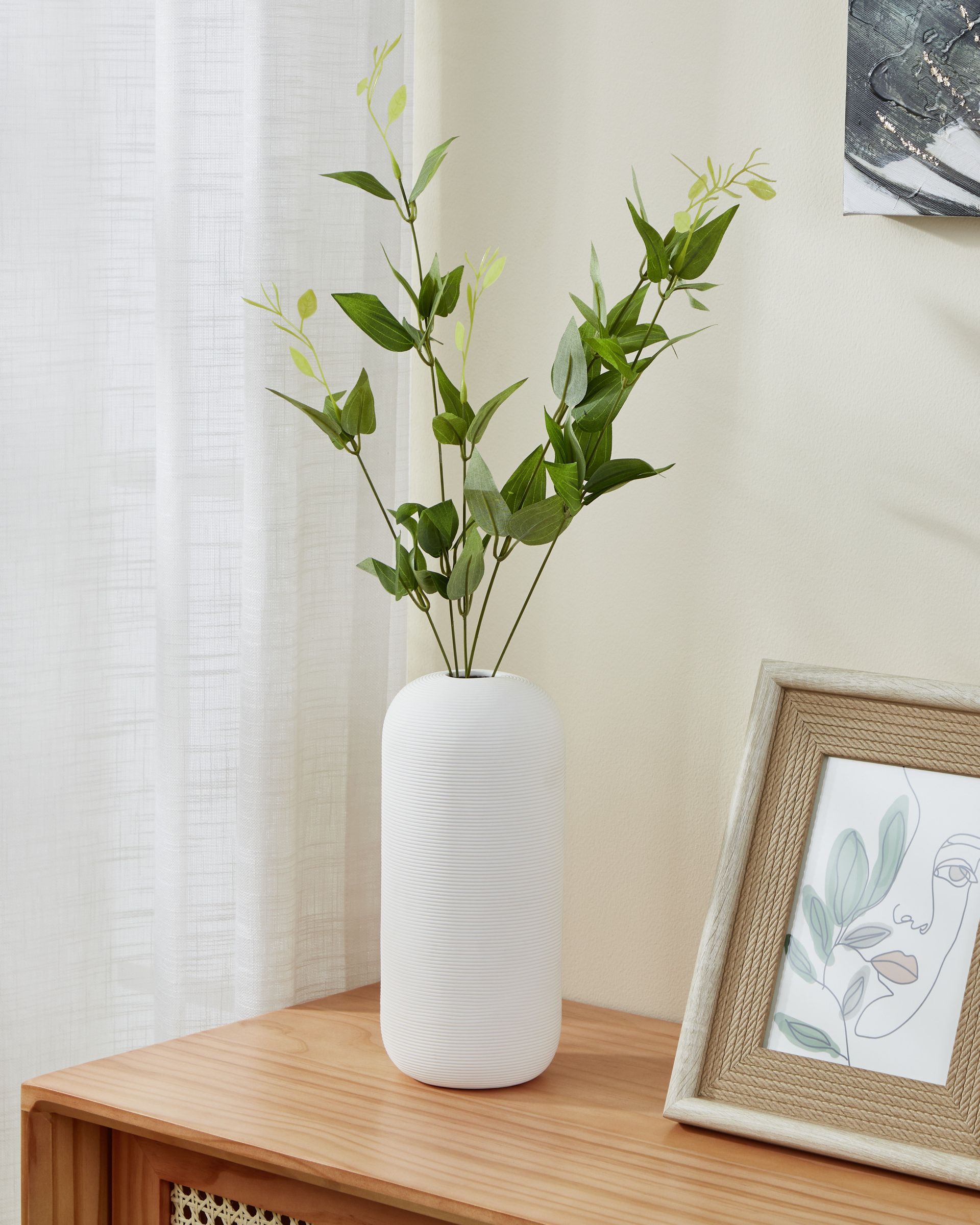 MITANE Ceramic Vase – White (Large)