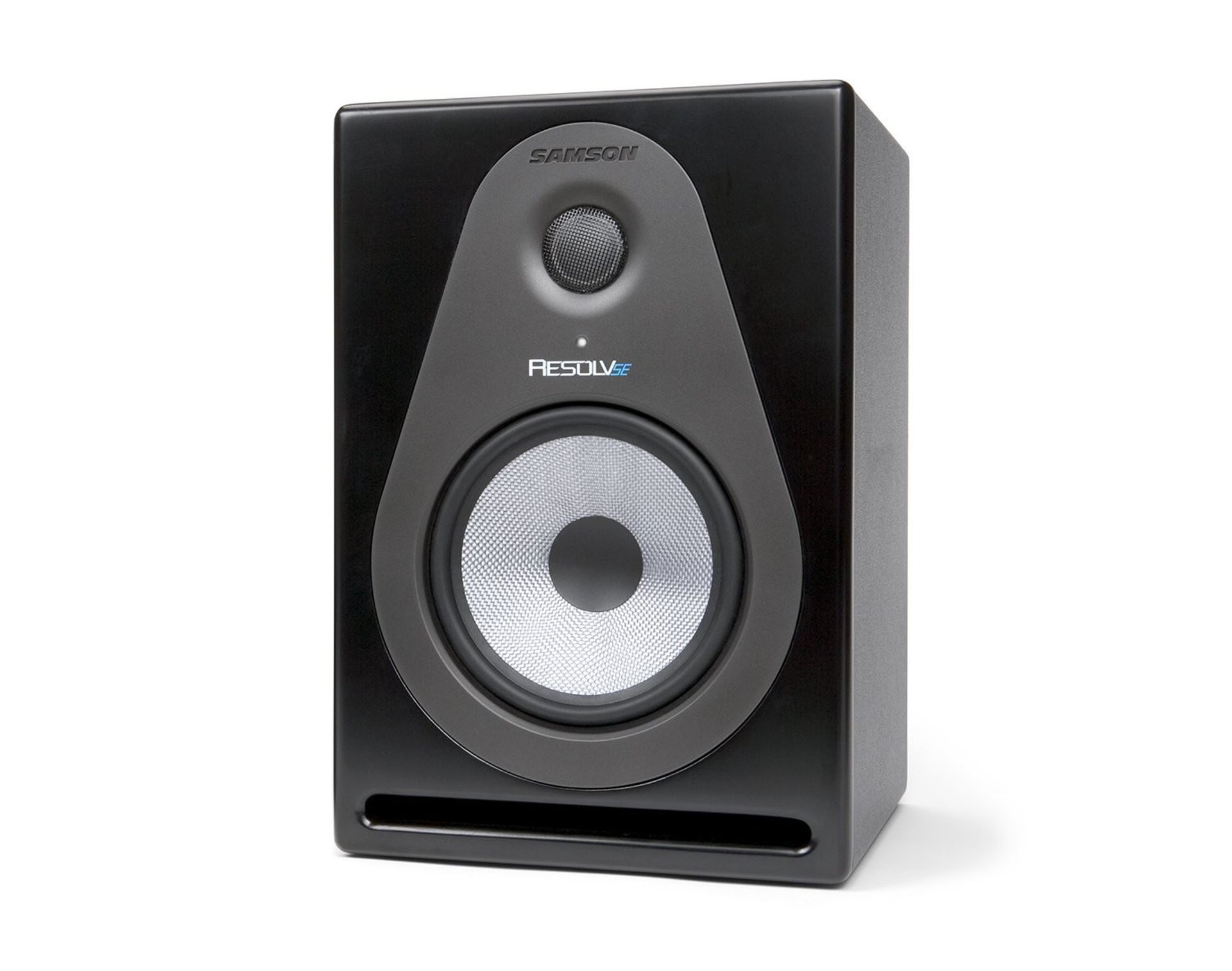Powered Studio Monitor 100W 2-Way Active Reference with Carbon Fibre Woofer & HF Control - Black Single