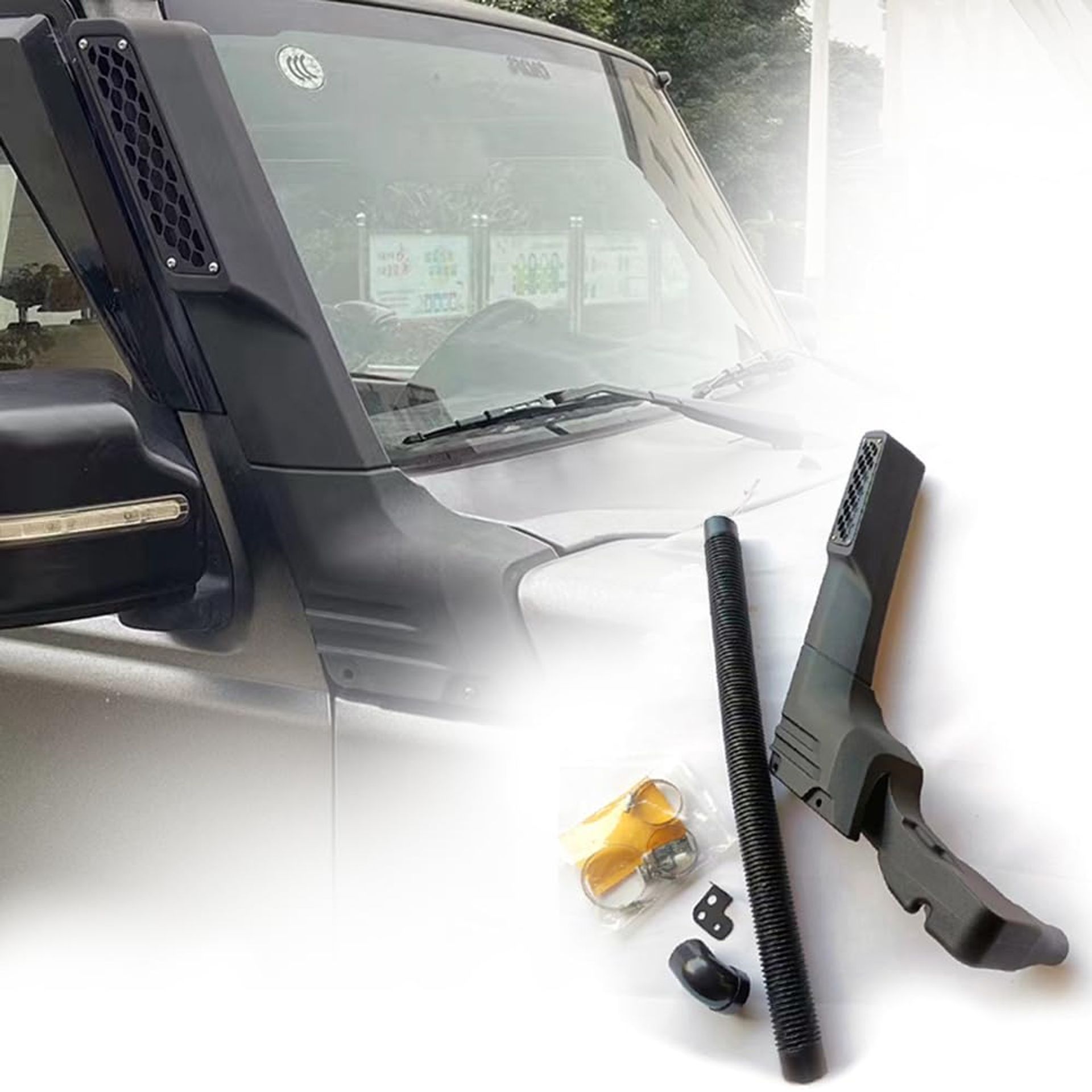 Car Snorkel Kit ABS Plastic Air Intake System Wading Device for Suzuki Jimny JB64 JB74 2018+ - Black
