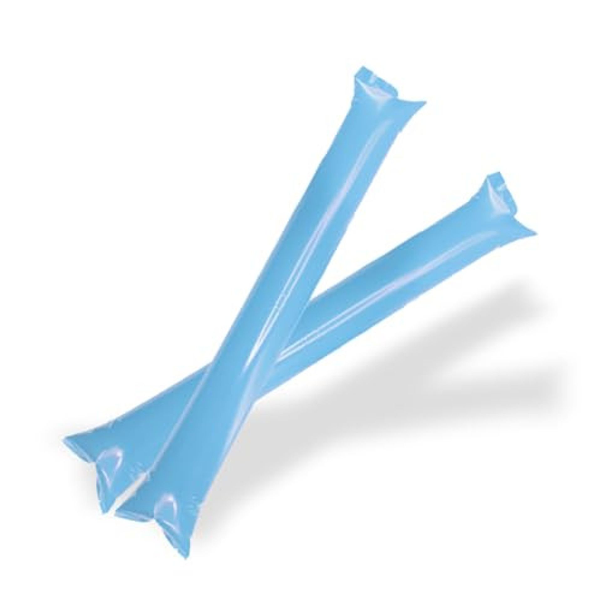 Inflatable Clapping Sticks Pair Pack 50 Reusable Noise Makers for Sports, Parties and Events - Light Blue 50 Pairs