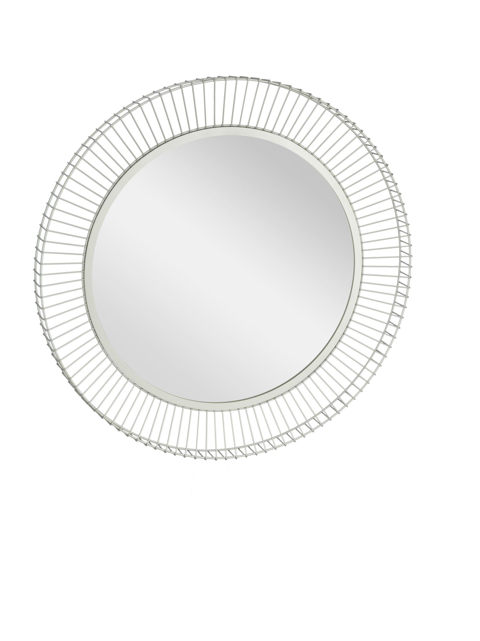 MASINLOC Round Wall Mirror – Silver Frame Ø730mm