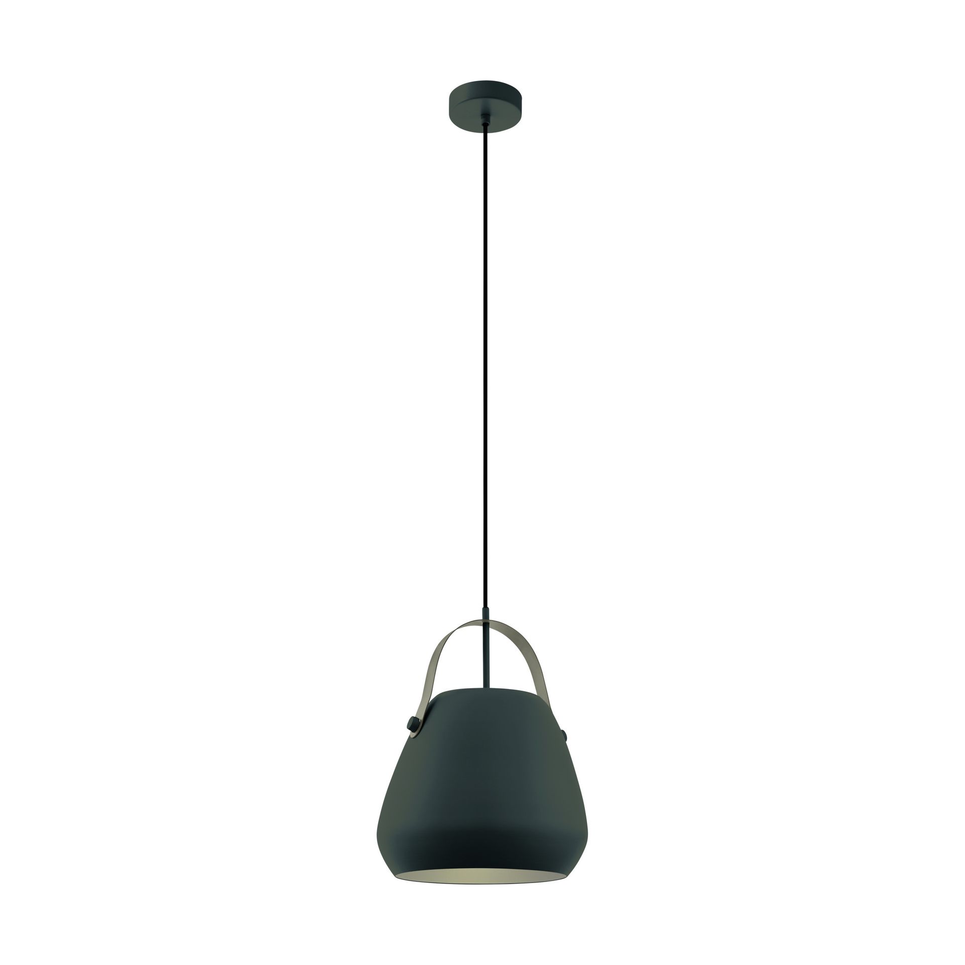 BEDNALL Single Pendant Light – Dark Grey & Light Grey E27