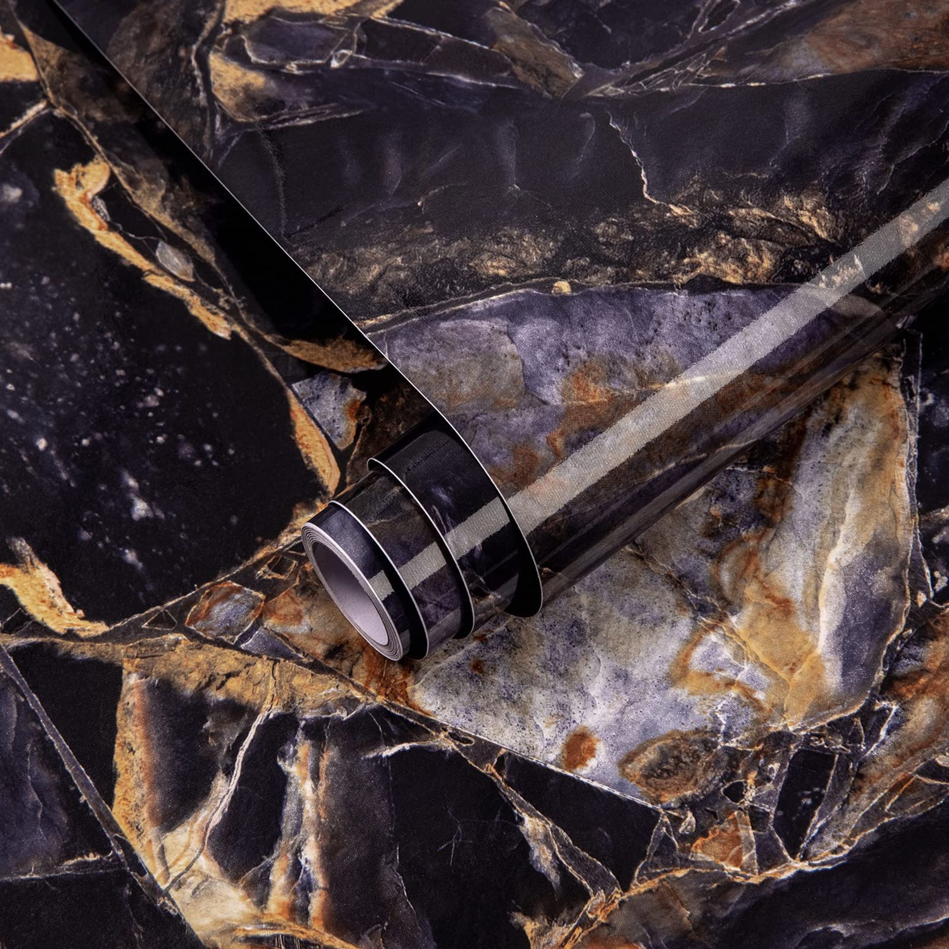 Decoroom Sticky Back Plastic Marble 60x500cm Marble Vinyl Self Adhesive Marble Contact Paper Waterproof Flim Roll Peel and Stick Wallpaper for Kitchen Bathroom Countertop Table Furniture Stickers