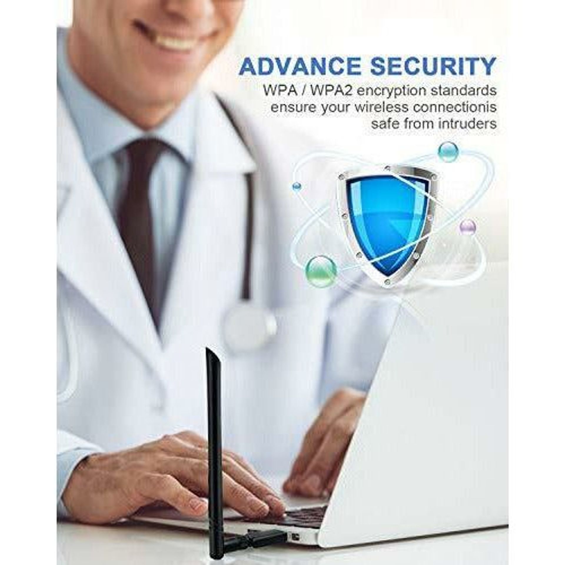Clé WiFi USB Double Bande AC 600Mbps - Compatible Windows, Mac, Linux - Mini Design Portable - 3