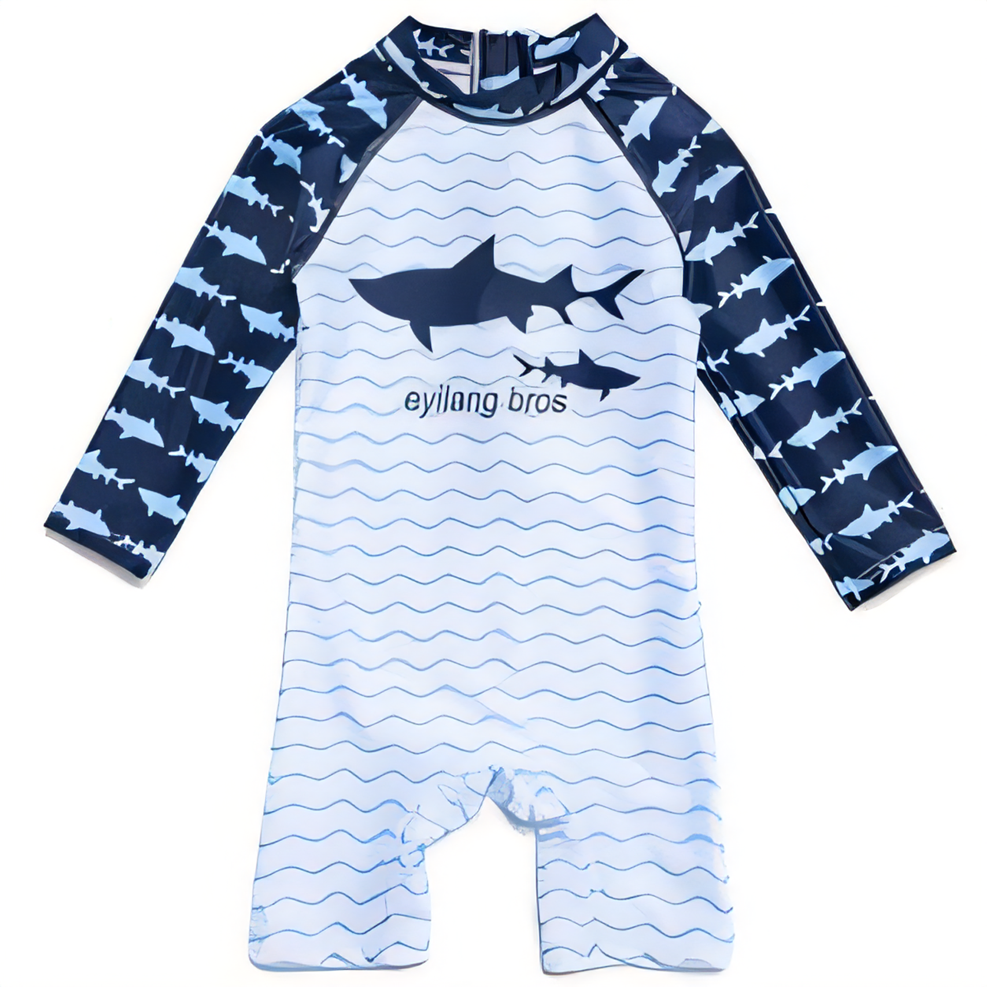 Baby Boys One Piece Swimsuit UPF 50+ Sun Protection, Recycled Fabric - 3-6 Months