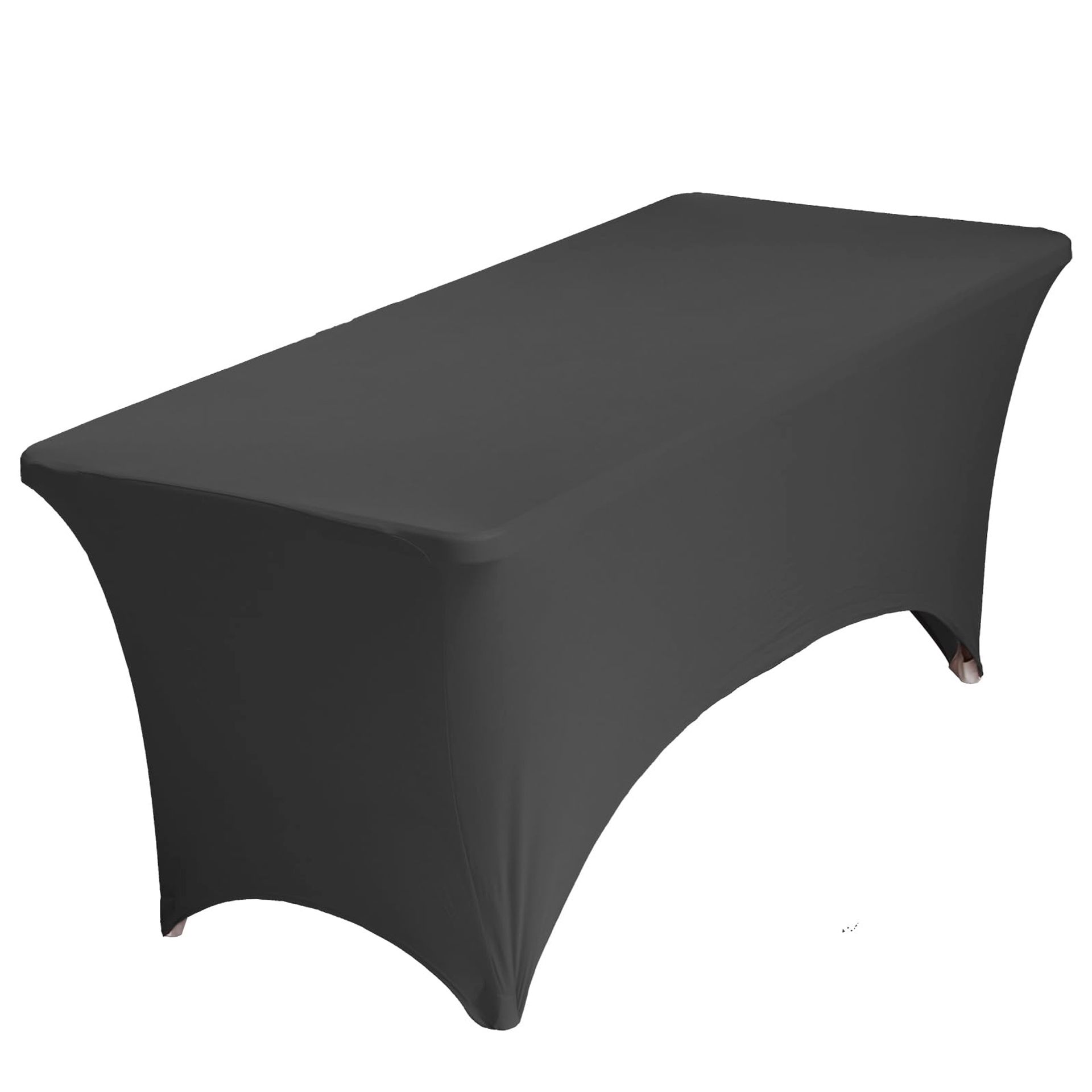 Spandex Table Covers 6FT 1Pc Red Stretch Fitted Table Cloth Rectangle Tab