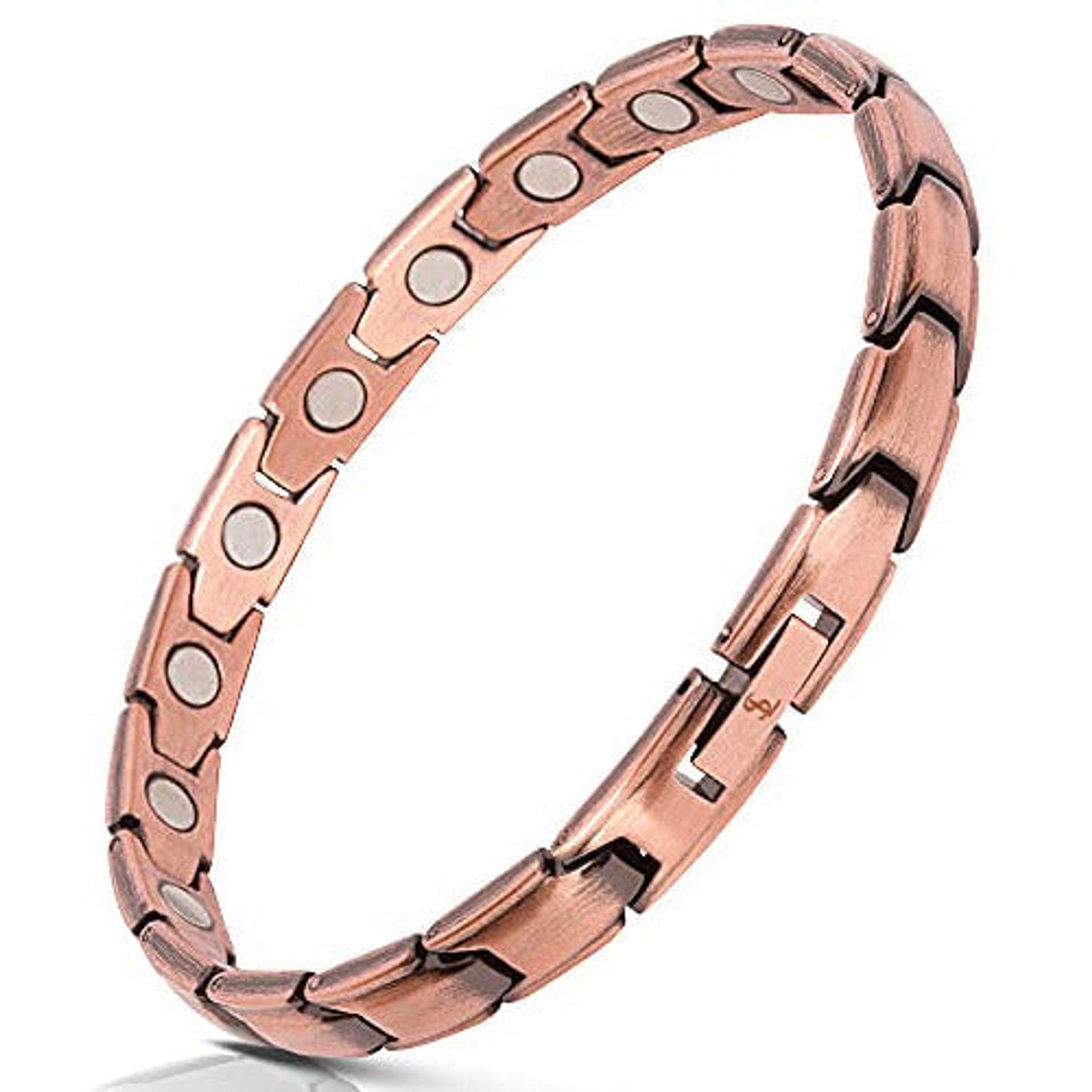 Elegant Pure Copper Magnetic Therapy Bracelet Improves Circulation & Balance - Women's Large Bracelet/Anklet - Valentines