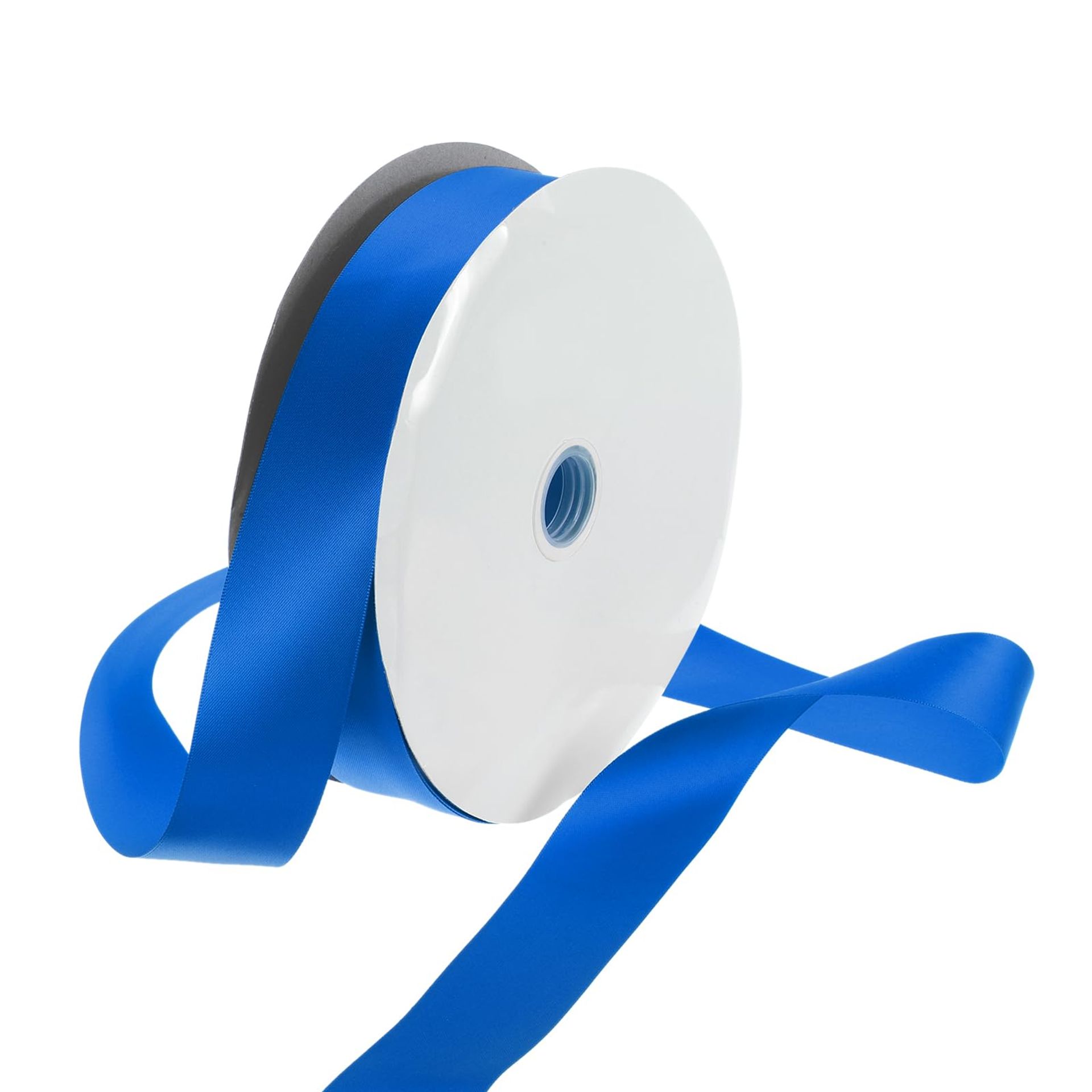 Rebower 38mm Satin Ribbon 91m Thick Double Face Grosgrain Silk Ribbon, [for Gift Wrapping, Hair Bows, Wedding, Cake, Flower] - 100 Yard/300ft/ Blue