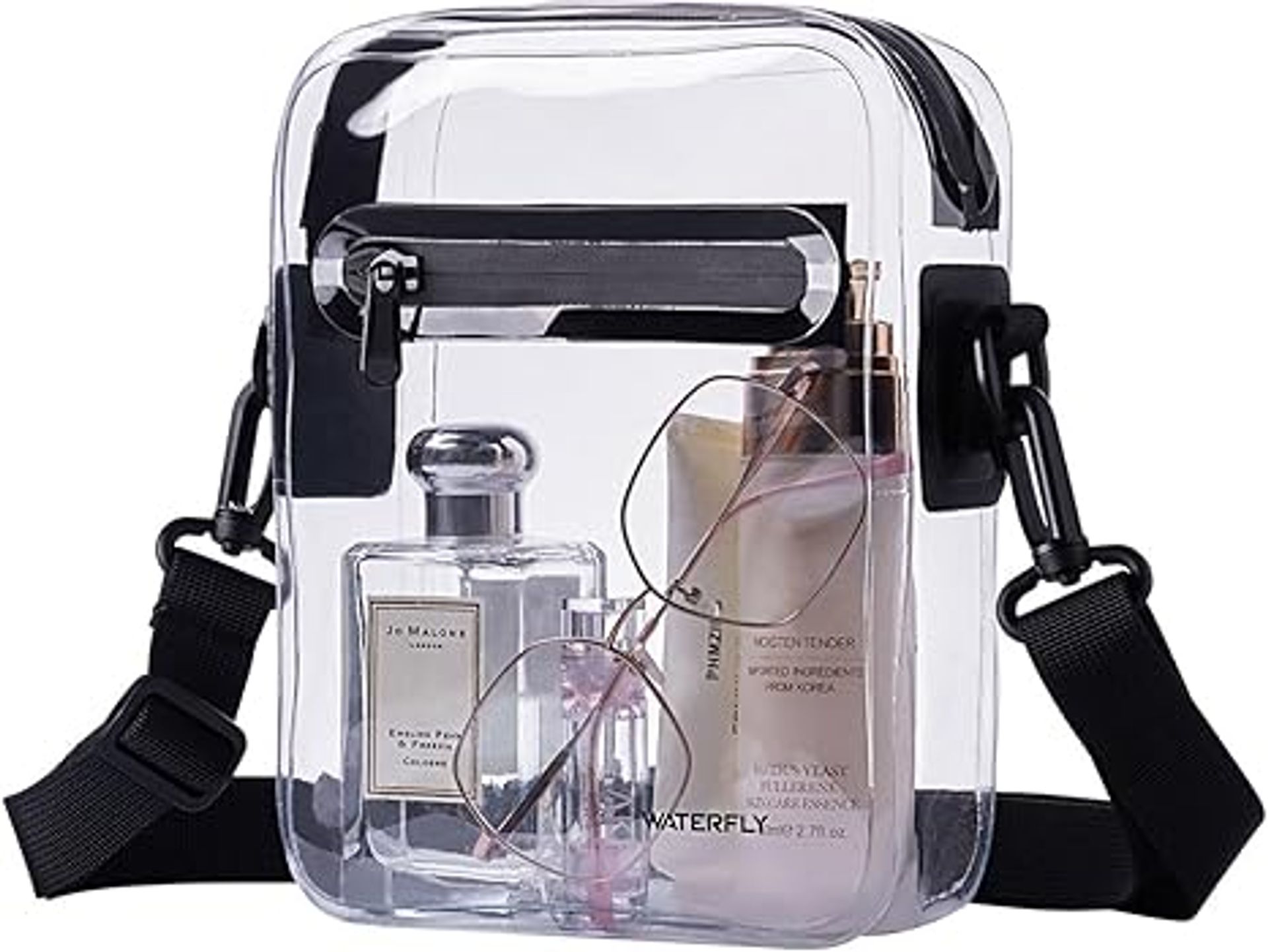 Stylish Unisex Transparent Shoulder Bag - Lightweight, Compact & Versatile Messenger Bag, Ideal for Everyday Use