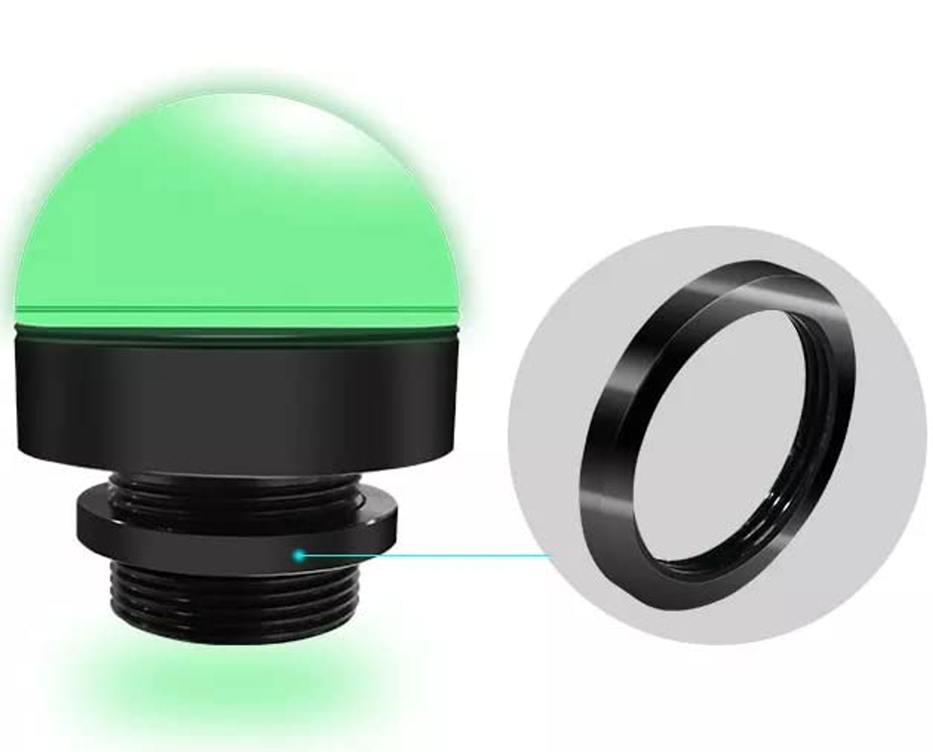 Industrial Stack Tower Signal Light 24VDC 3 Colour Beacon with Buzzer by ANDONT - White L
