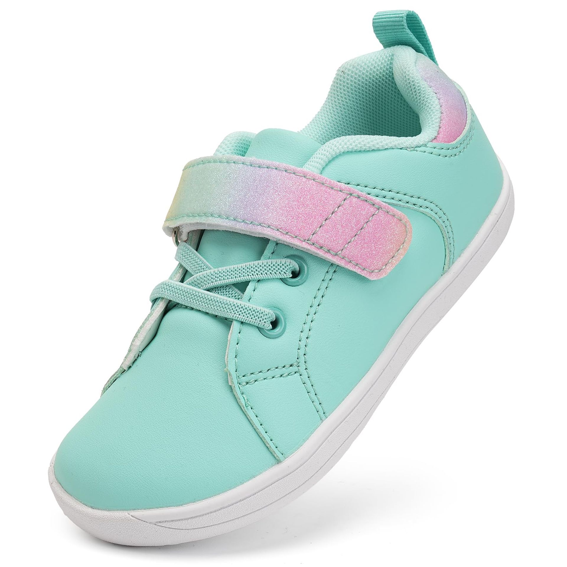 Kids Barefoot Wide Toe Trainers Breathable Anti-Slip Minimalist School Shoes - Light Green 12UK Child Wide
