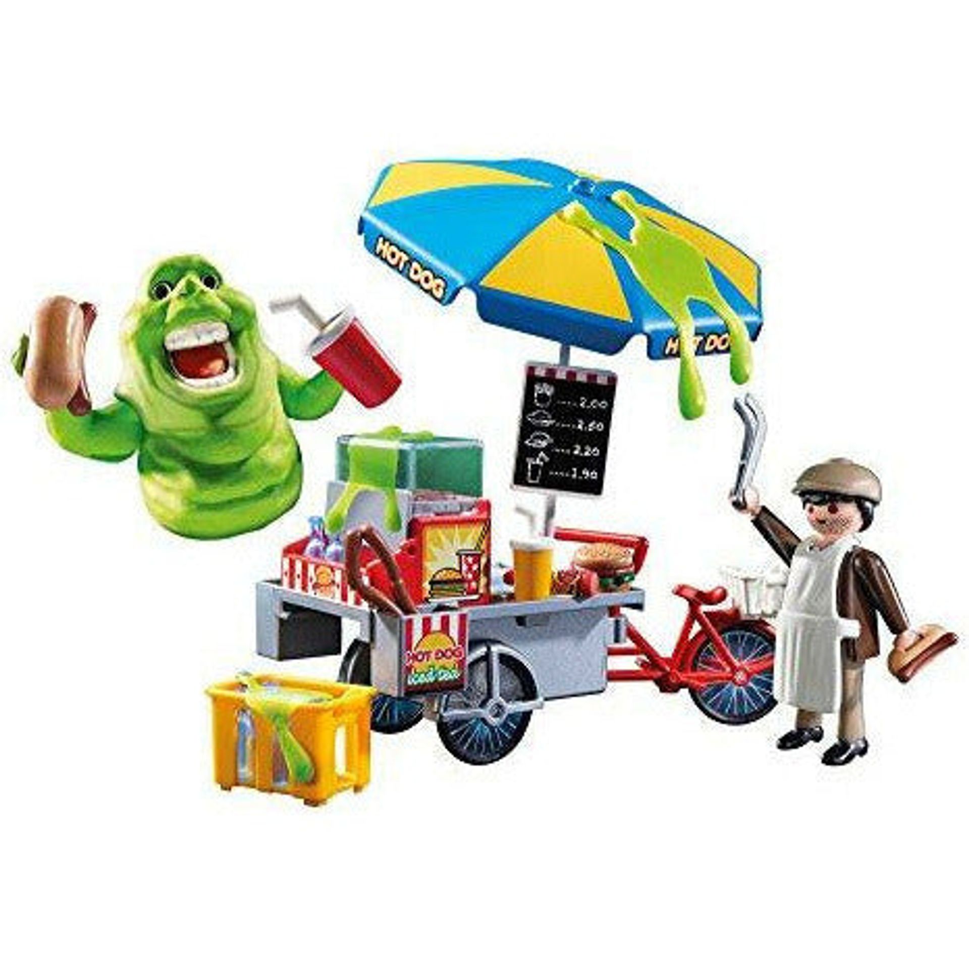 Playmobil Ghostbusters 9222 Slimer With Hot Dog Stand For Children