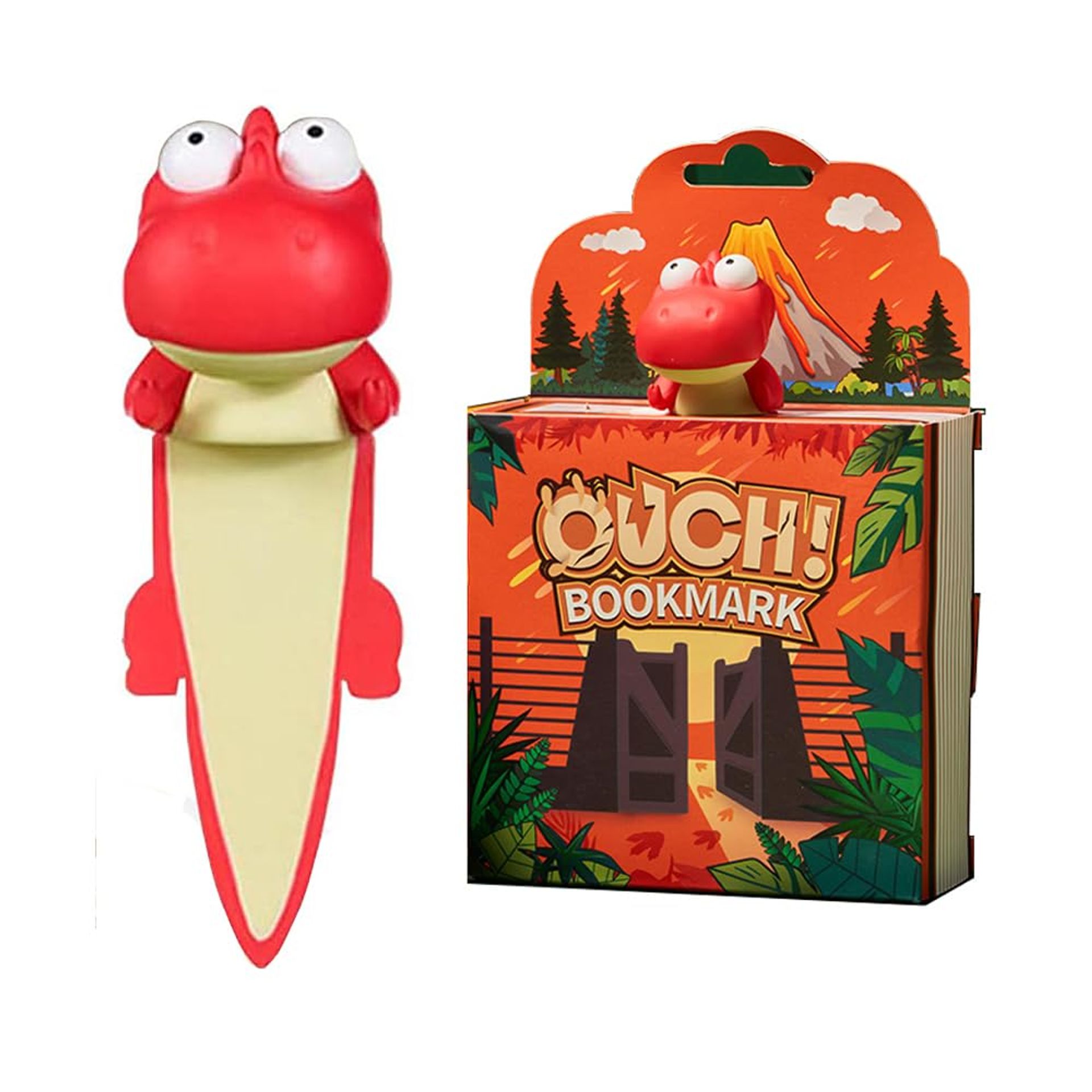 3D Cartoon Dinosaur Bookmark - Tyrannosaurus Rex for Kids & Students, Ideal Gift
