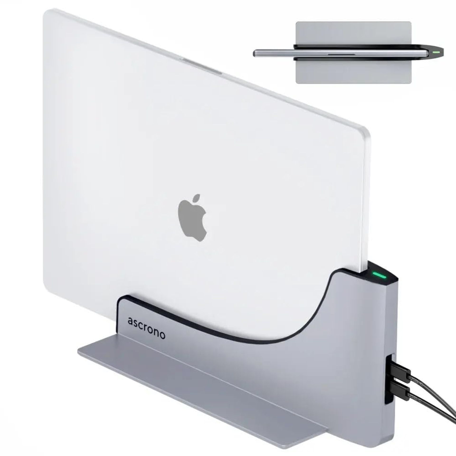 MacBook Docking Station Bundle Dual 4K HDMI External Graphics Adapter Compatible with MacBook Pro 13-inch M1/M2 - Silver Type A