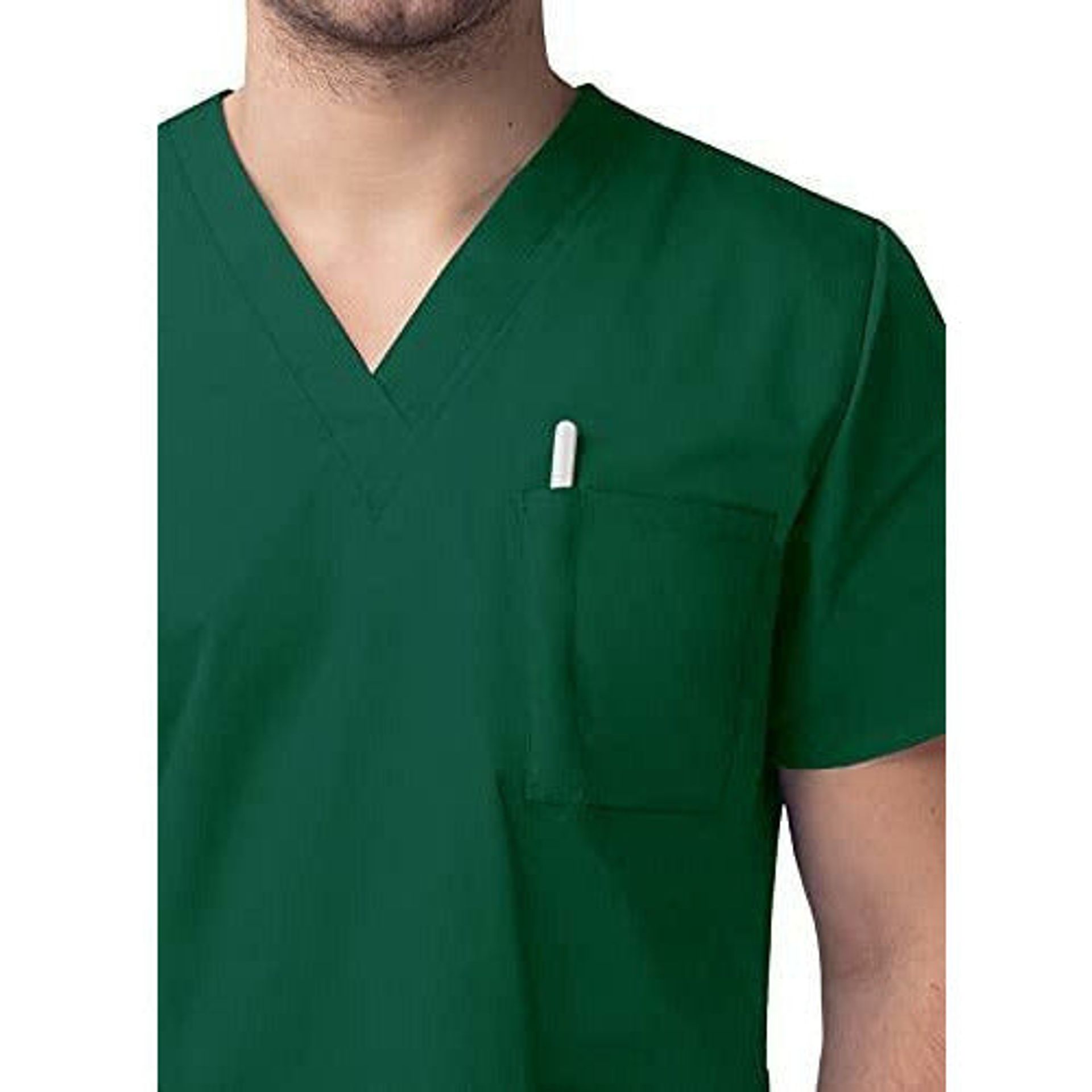 Sivvan Divisa Ospedaliera Unisex Classica Scollo a V/Pantaloni con Cordoncino - S8400 - Khaki - XS