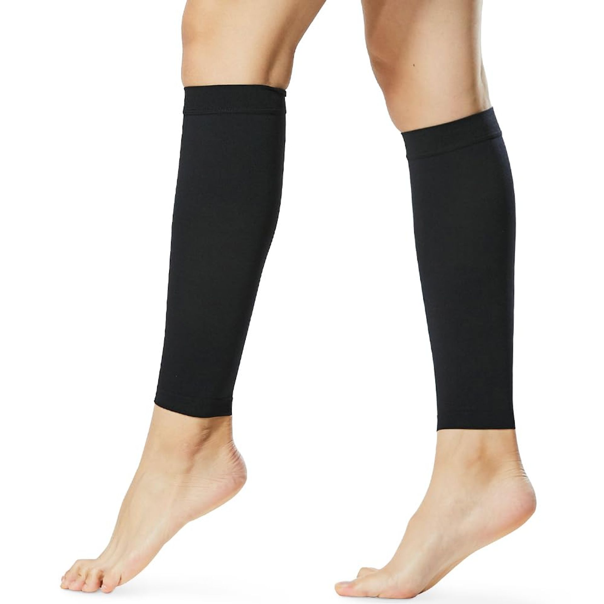 Beister 1 Pair Compression Calf Sleeves (20-30mmHg), Perfect Compression Socks for Running, Shin Splint, Medical, Pain Relief, Air Travel, Nursing, Cycling