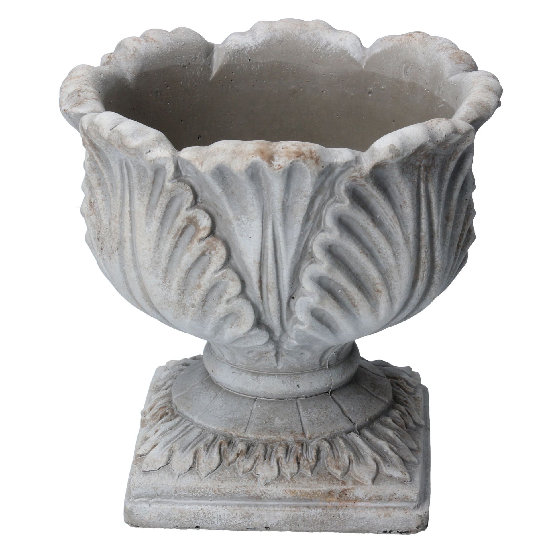 1 x Gisela Graham Stone Effect Jardiniere Pot Cover Orn