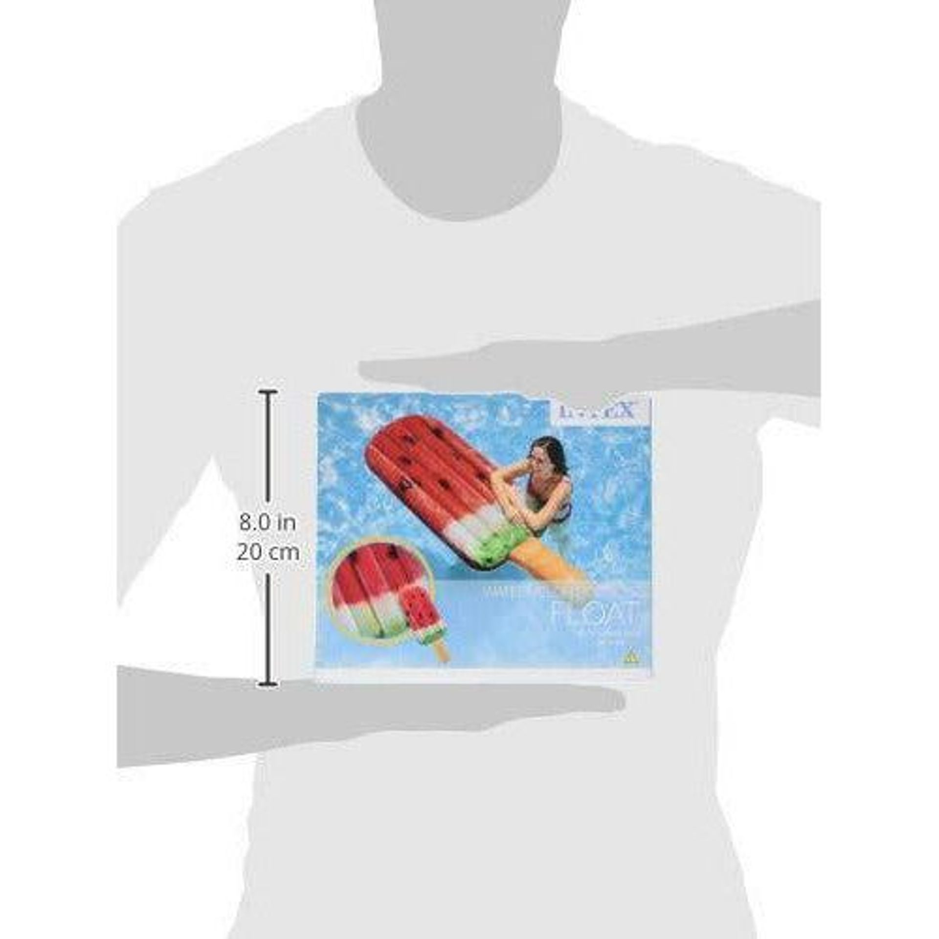 Intex 58751 Realistic Print Mattress Lilo Watermelon-Flavoured Ice Lolly