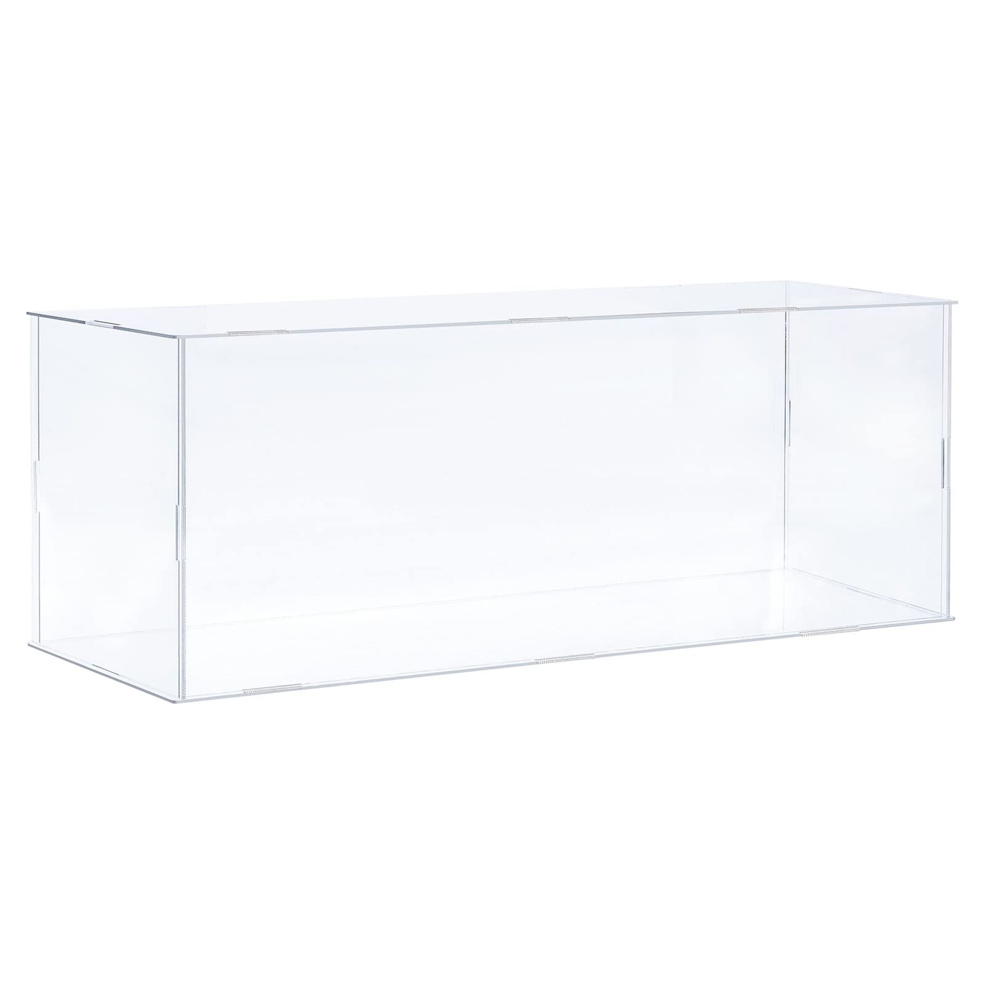 Acrylic Display Case Clear Plastic Dustproof Showcase for Collectibles, Figures & Models - Transparent 41x16x15.5cm