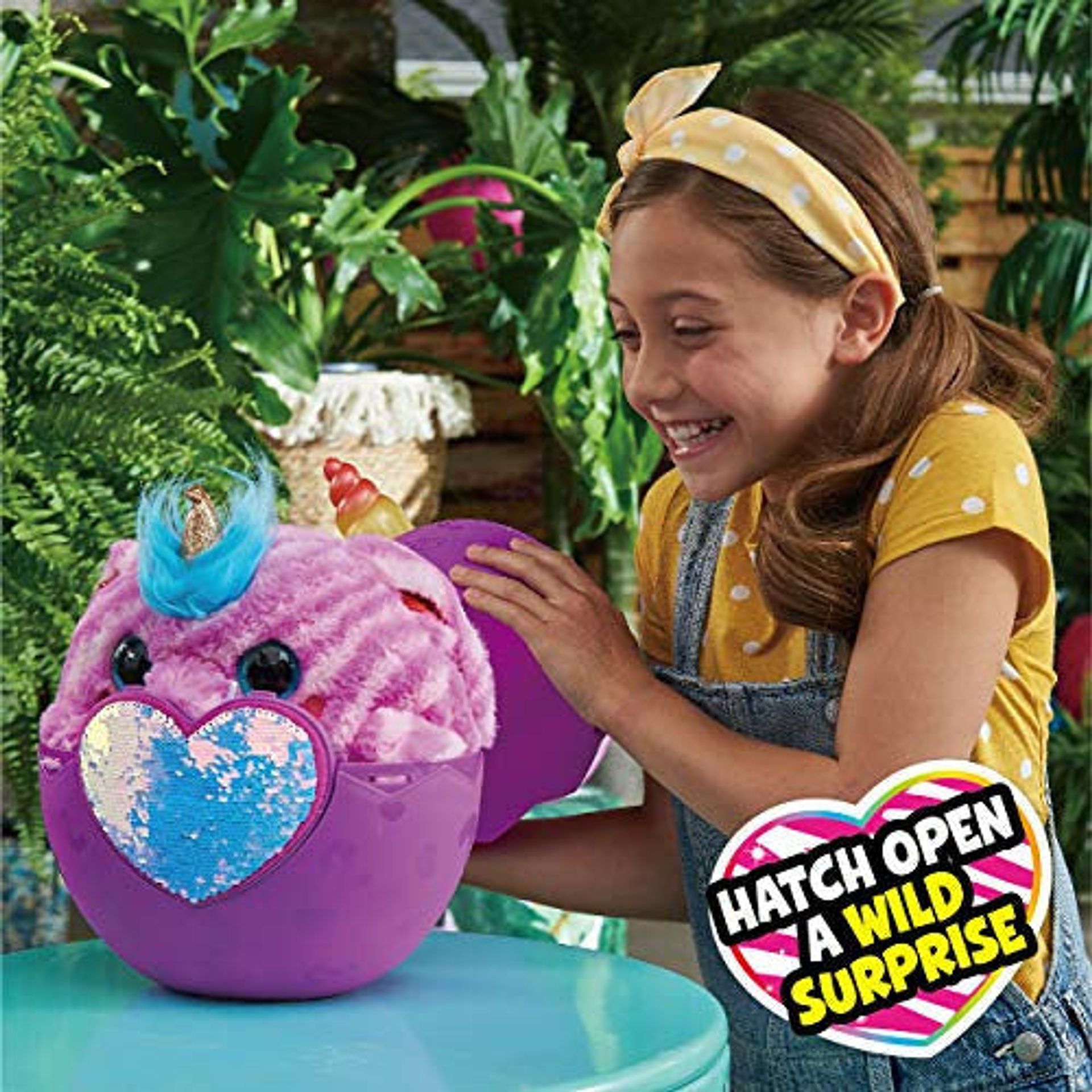 Rainbocorns Wild Heart Surprise (Tigre) – Œuf Mystère ZURU Avec Peluche Et Plus De 10 Surprises Pour Enfants