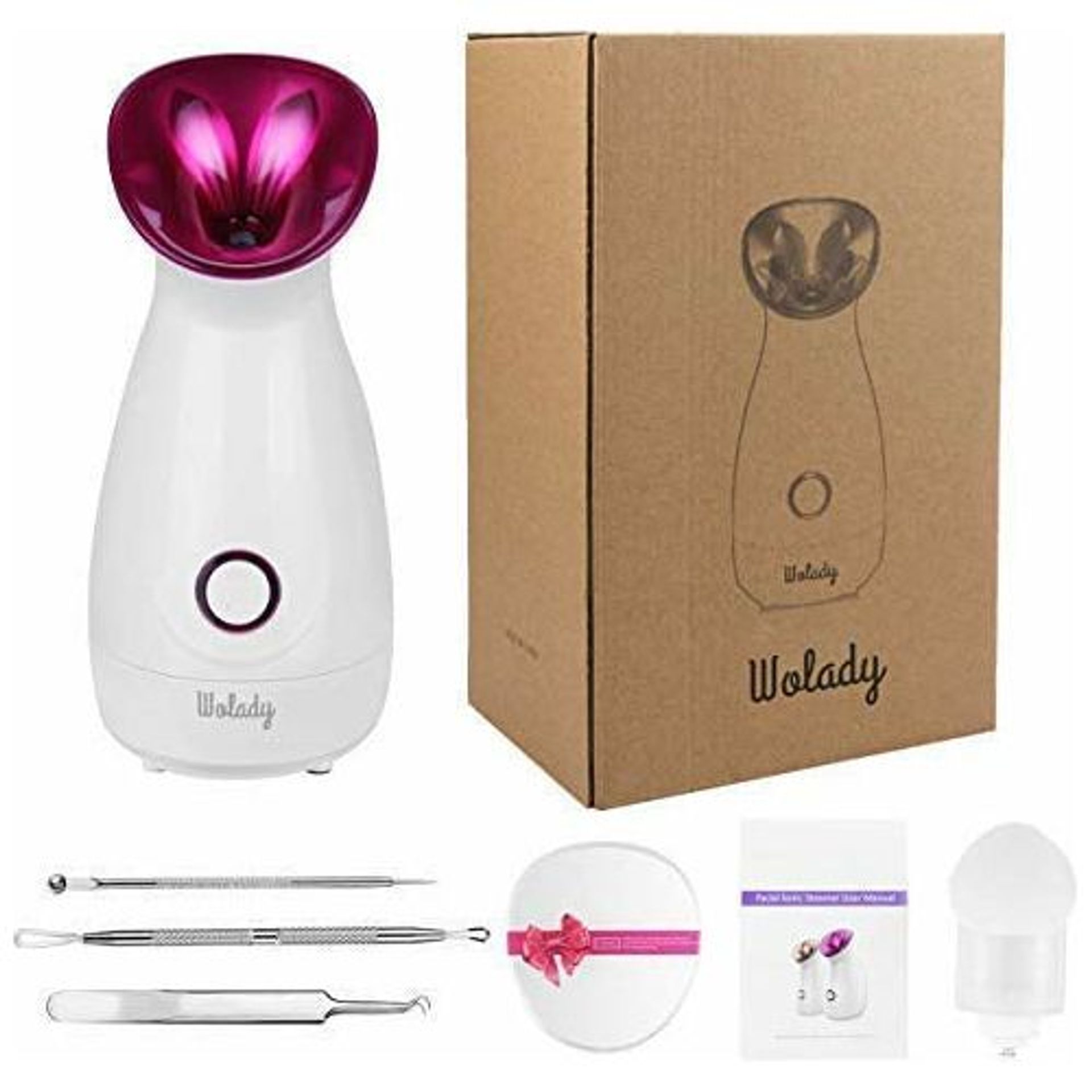 Facial Steamer, Wolady Nano Ionic Face Steamer For Pores With UV