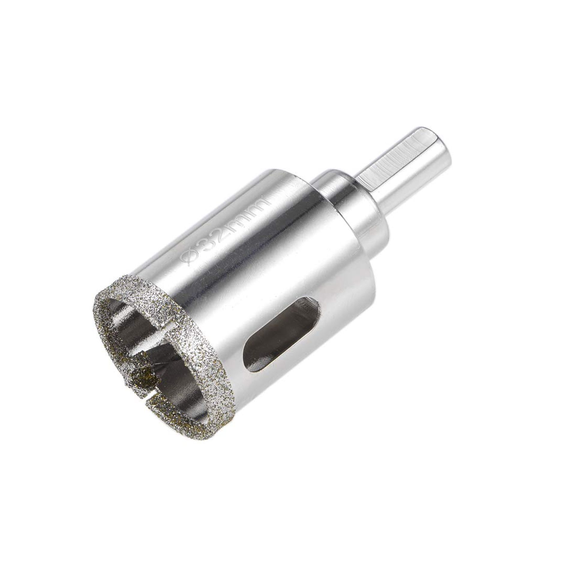 32mm Diamond Drill Bit for Glass & Tile, Corrosion-Resistant, Precision Cutting with Centre Positioning