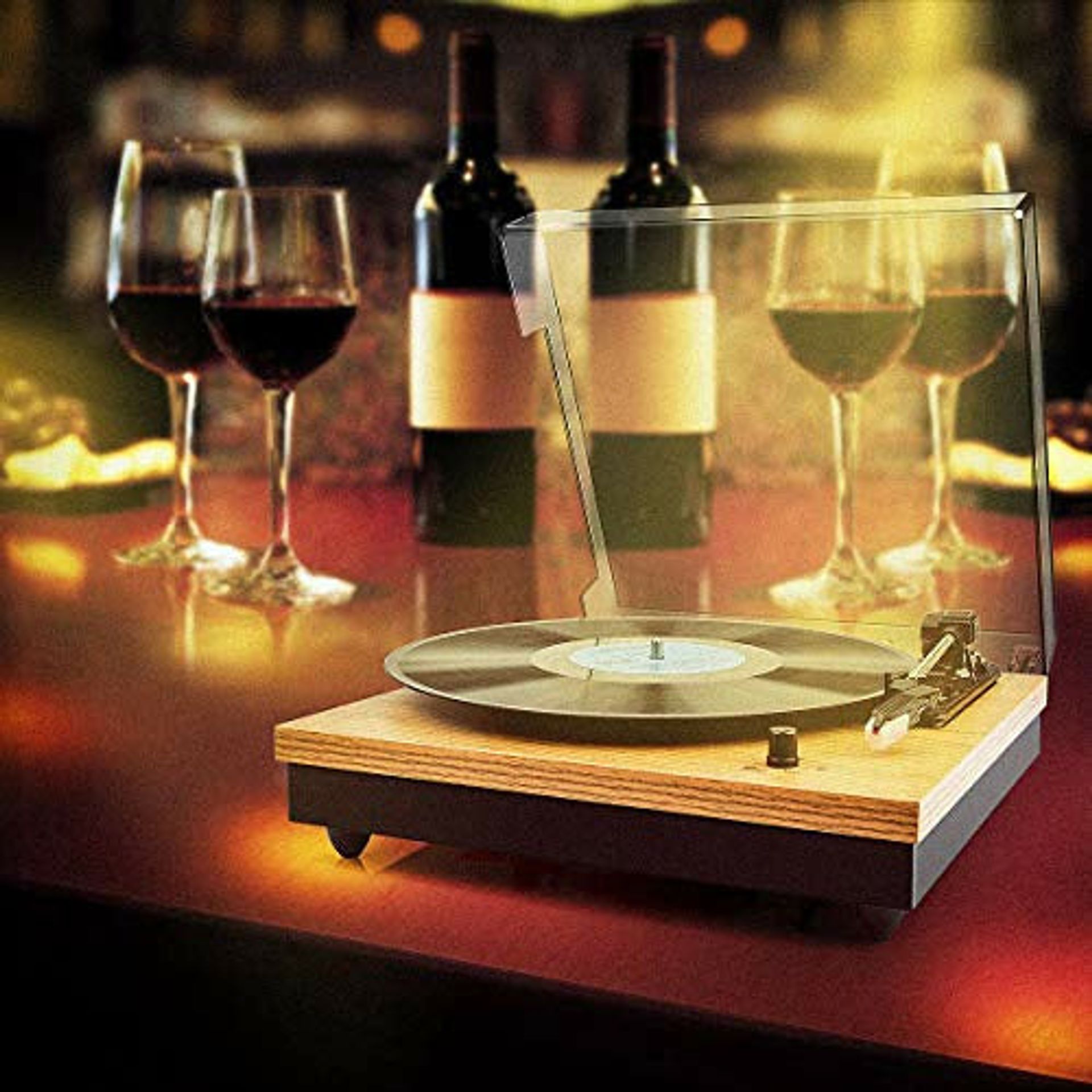 VIFLYKOO Platenspeler, Platenspeler Bluetooth 5.4 met 2 Stereo