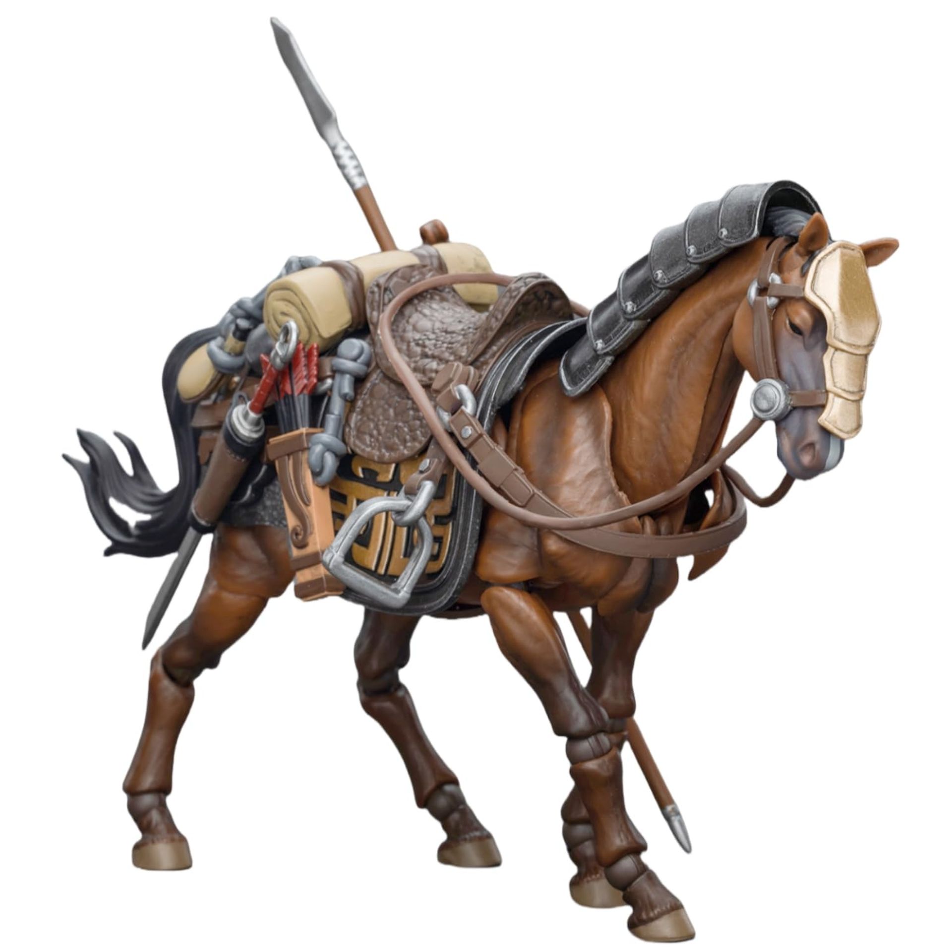 Ancient Military Collectible Horse Figure 1:18 Scale Detailed Armour Display Model - Northern Hanland Empire Armored Horse JT5864