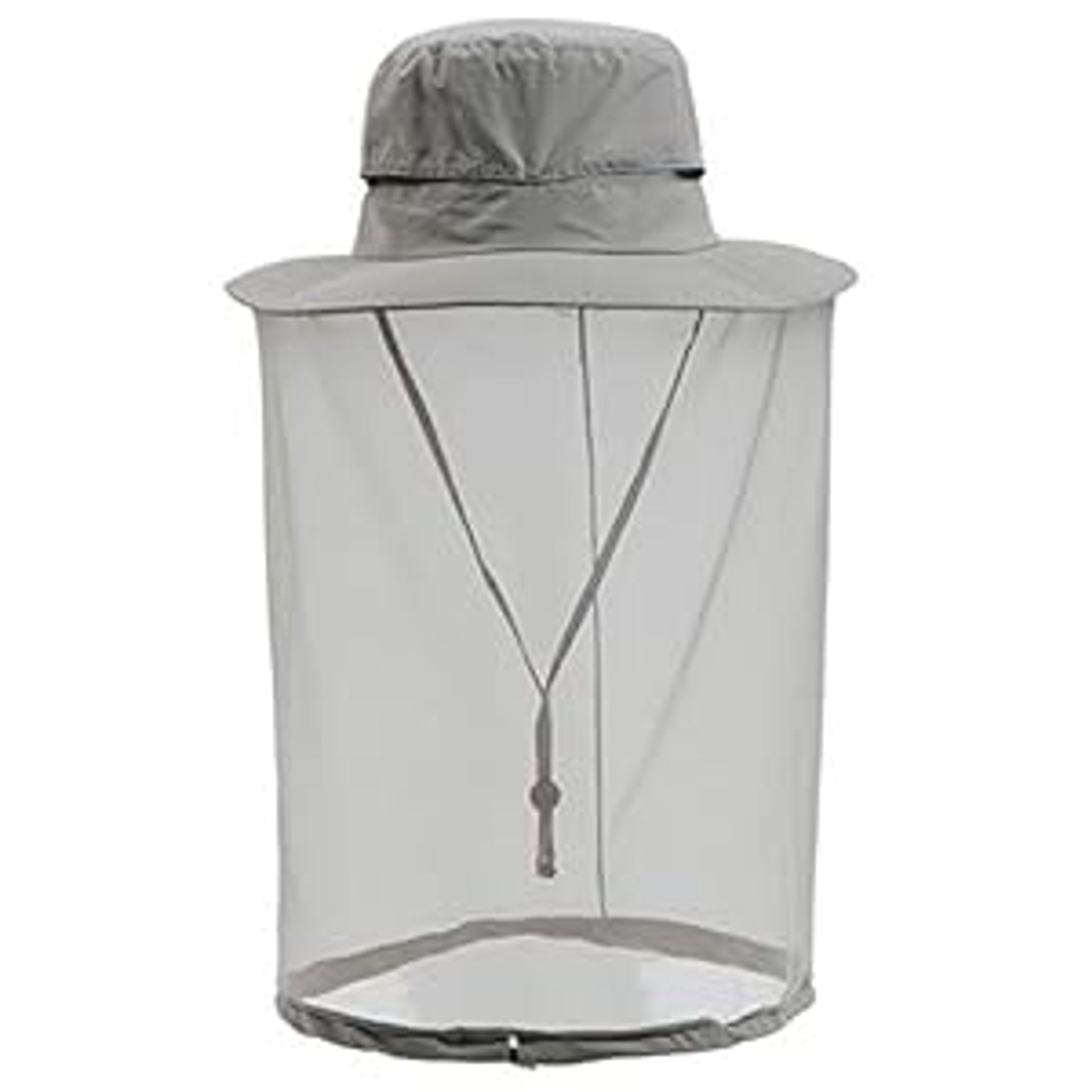 Men's Detachable Net Sun Hat Wide Brim Waterproof UV Protective Boonie - Light Grey XL/XXL