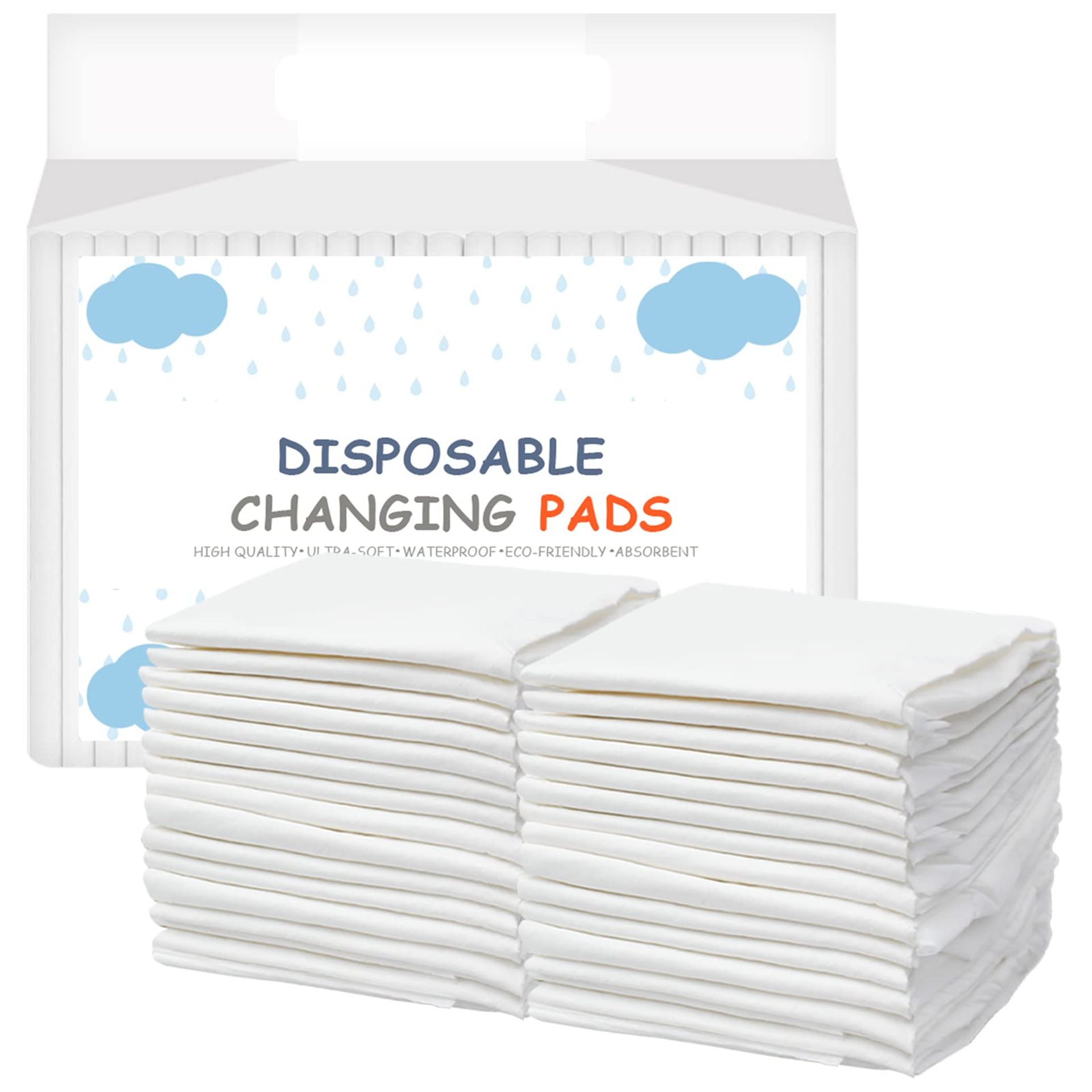 Disposable Incontinence Bed Pads 45x60cm - 25 Pack Mattress Protectors for Adults & Children